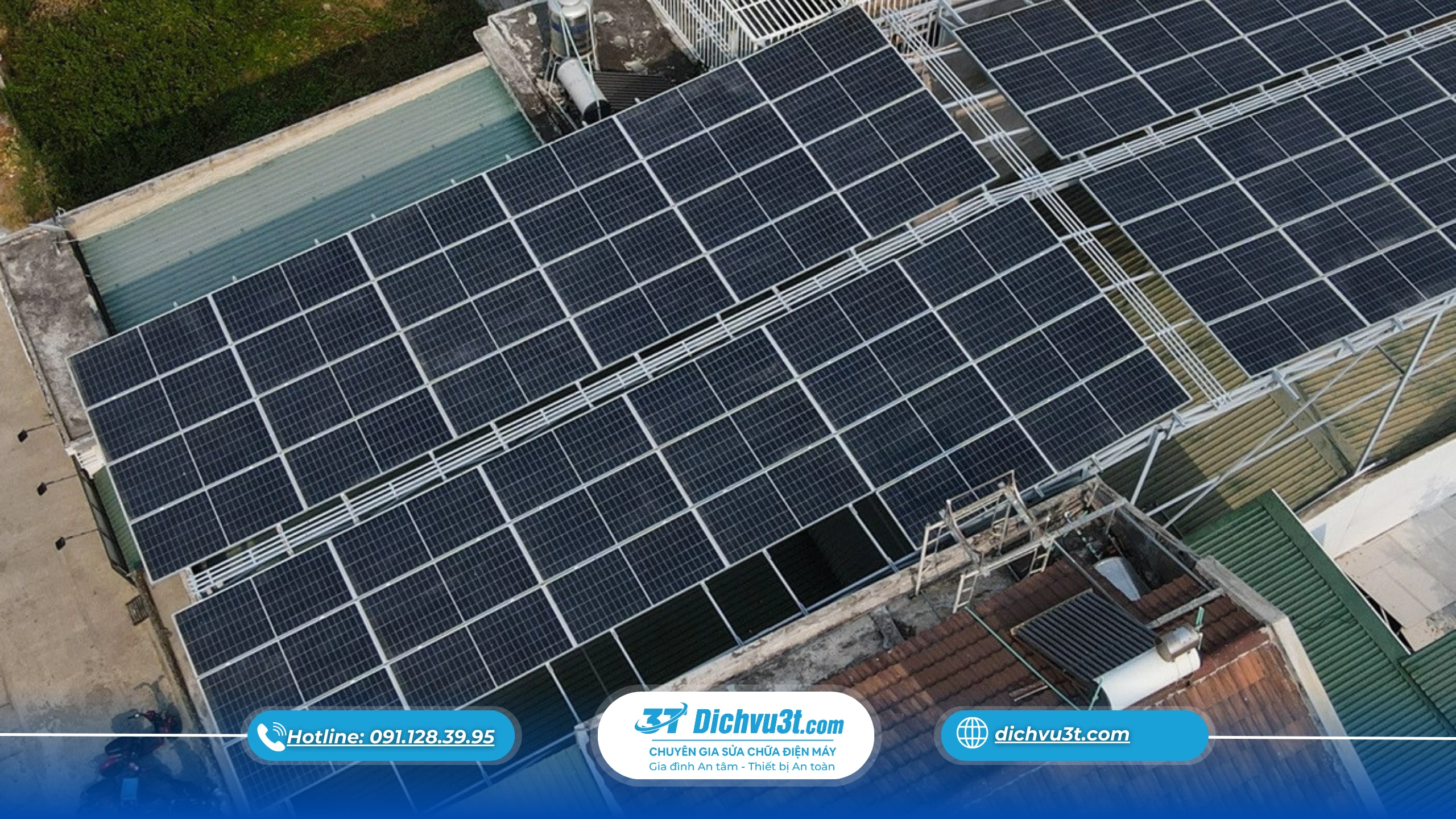 Lắp điện mặt trời có gây chói, ảnh hưởng hàng xóm không?