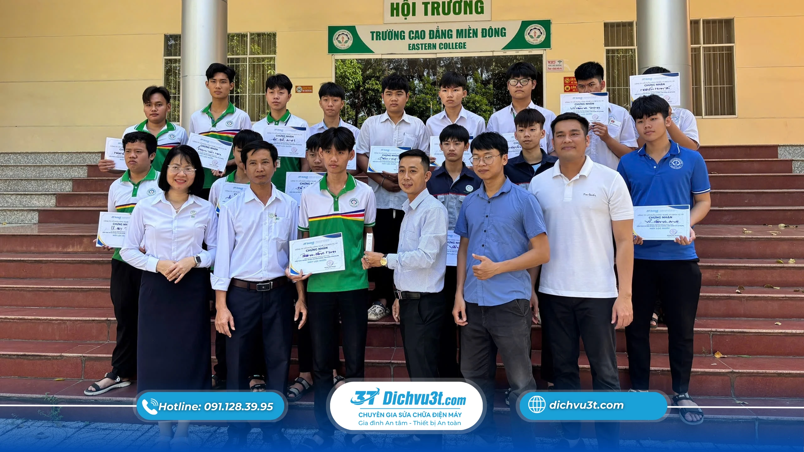 Dịch vụ 3T.com triển khai buổi đào tạo M5 tại Cao đẳng Miền Đông