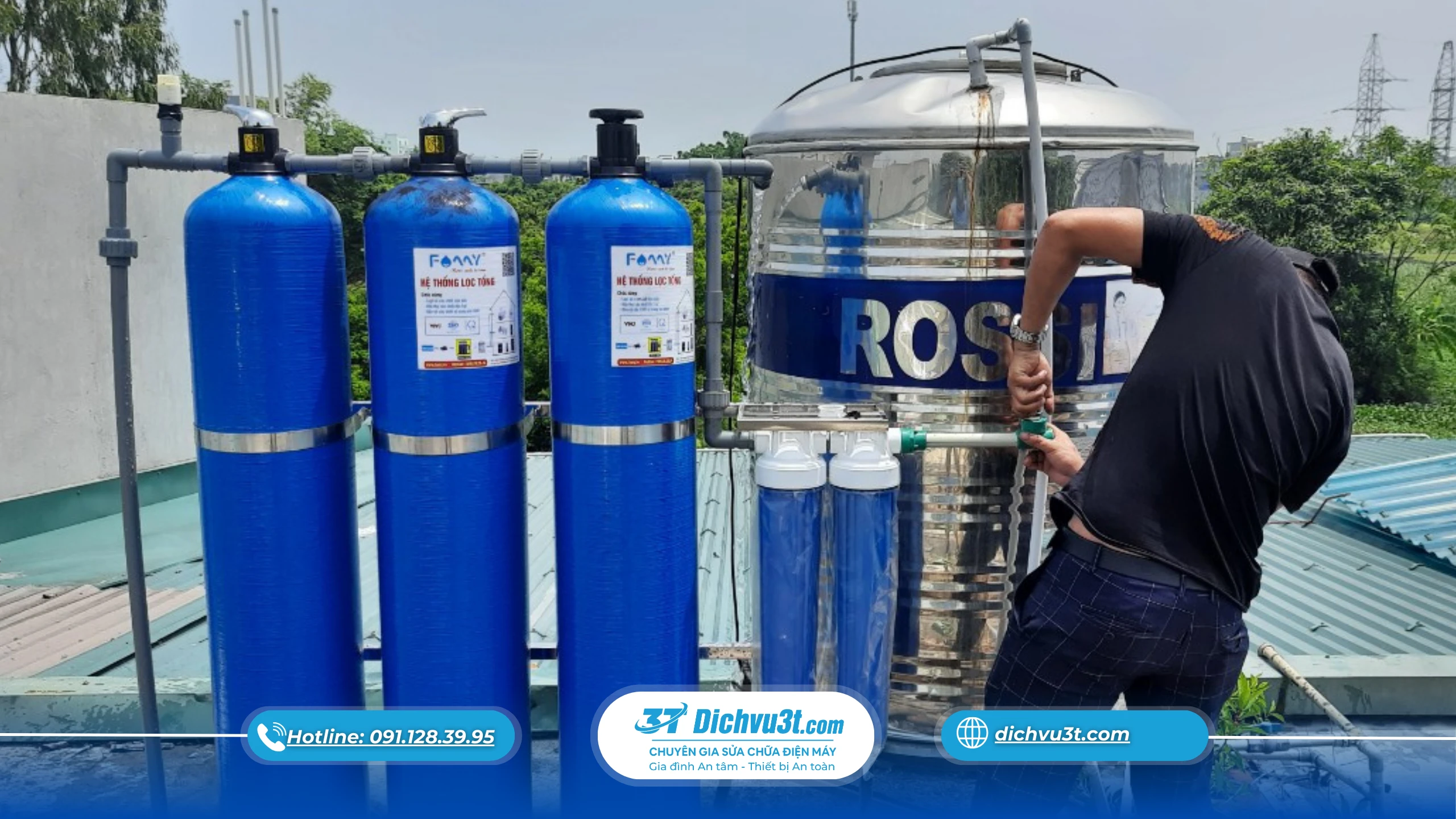 Lắp máy lọc nước tổng rồi nhưng nước vẫn có mùi: Lỗi sai ở đâu?