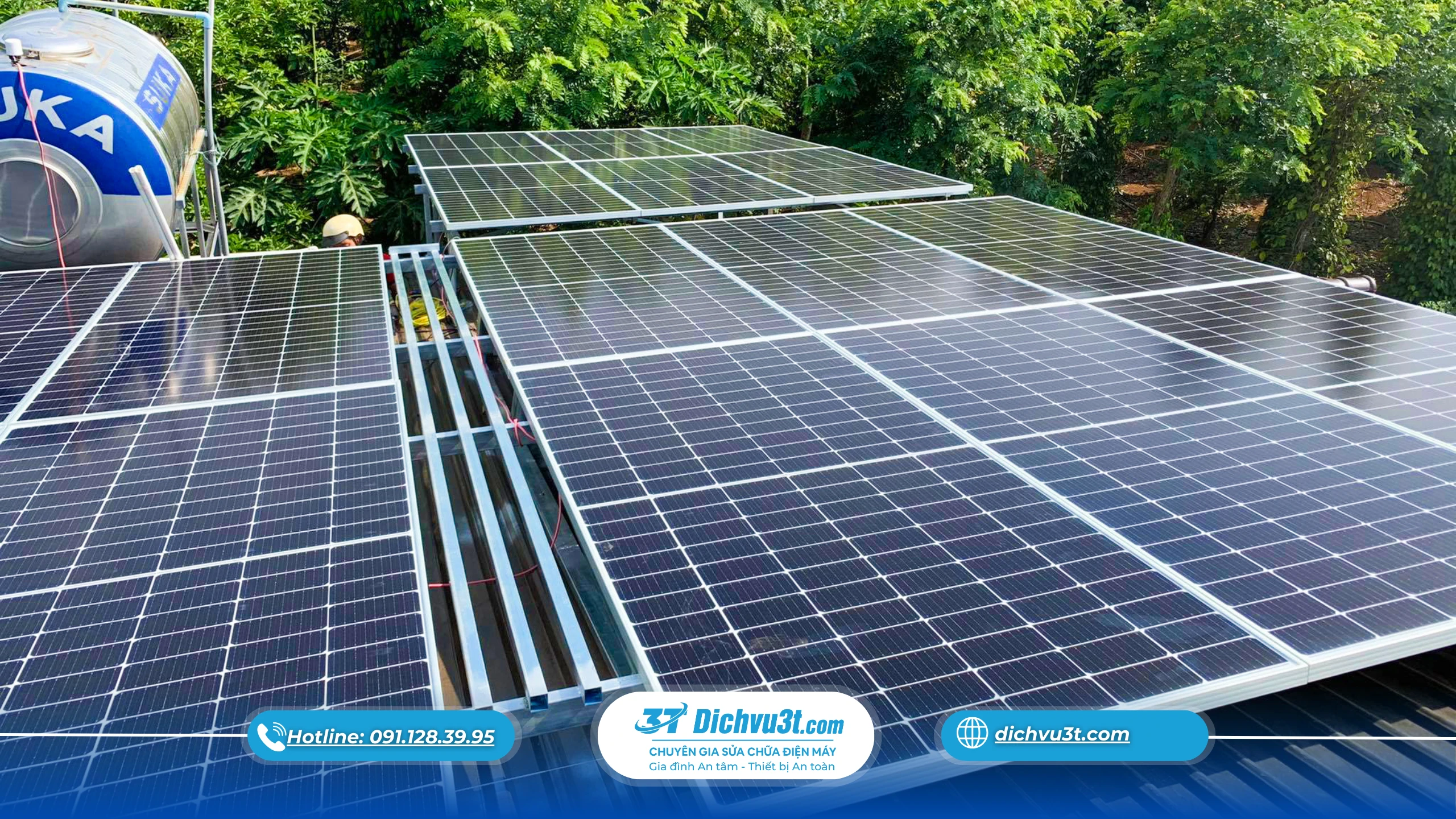lắp đặt điện năng lượng mặt trời