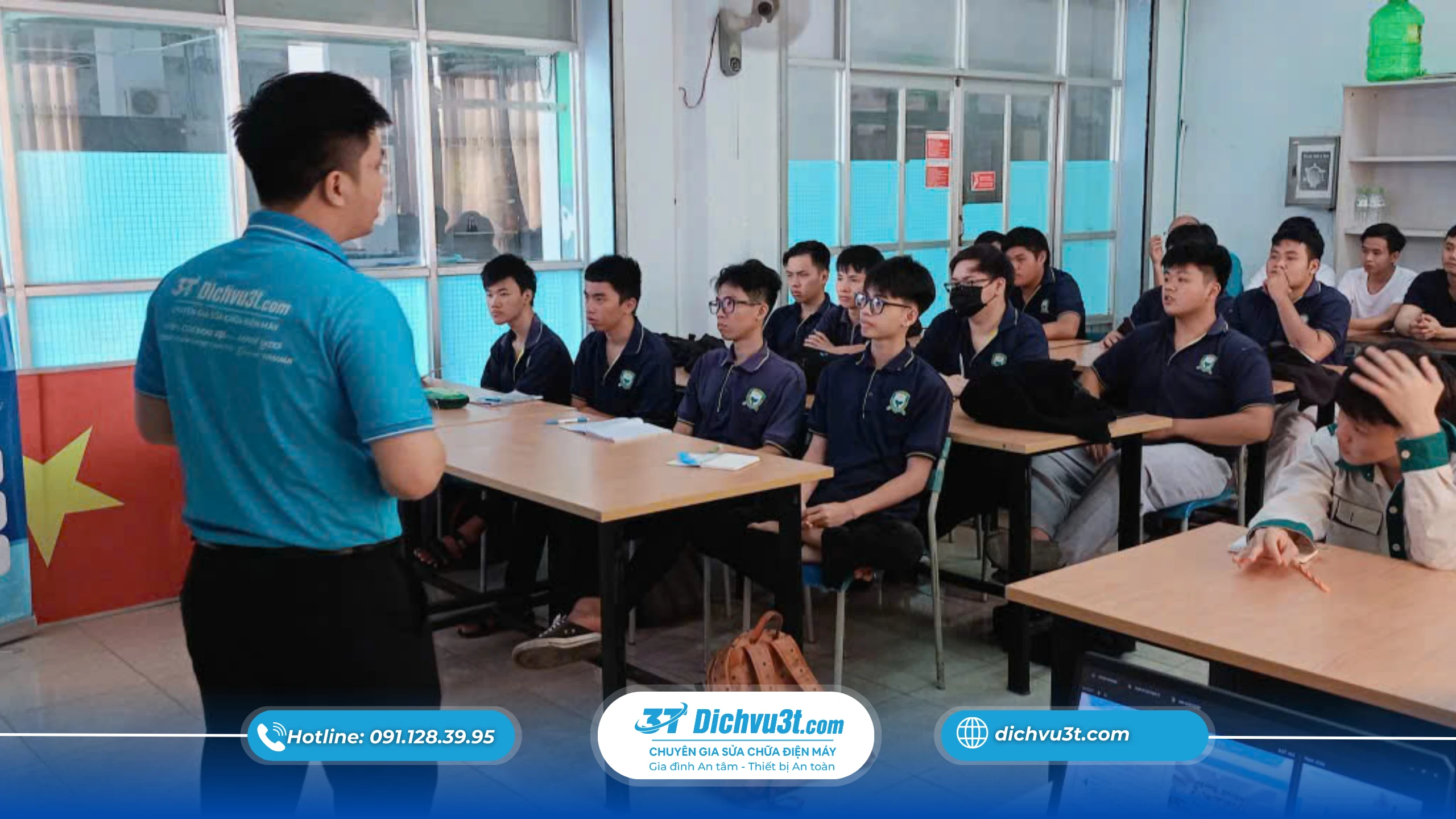 Dịch vụ 3T.com kết hợp với nhà trường triển khai đào tạo lớp M3 tại Trường Cao đẳng Quốc tế VABIS