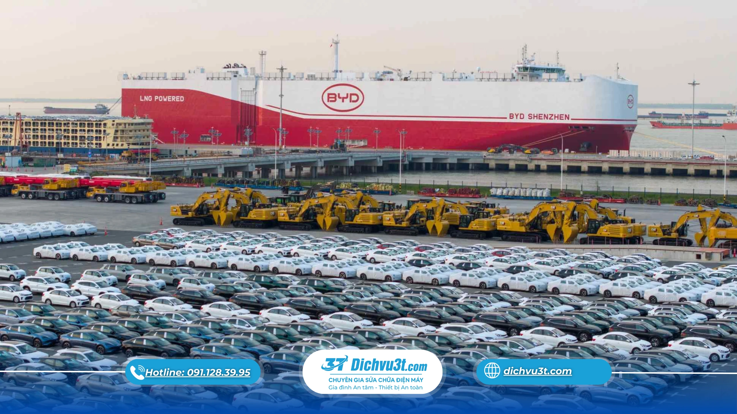 Hơn 8 triệu ô tô Trung Quốc xuất khẩu toàn cầu