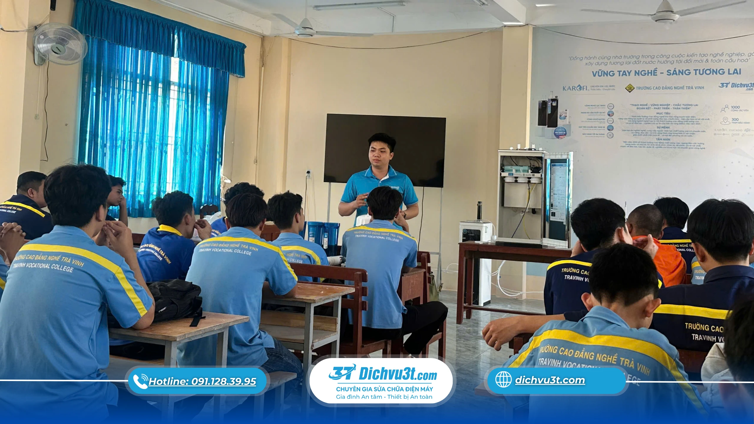 Dịch vụ 3T.com tổ chức đào tạo M5 cho sinh viên Cao đẳng Nghề Trà Vinh