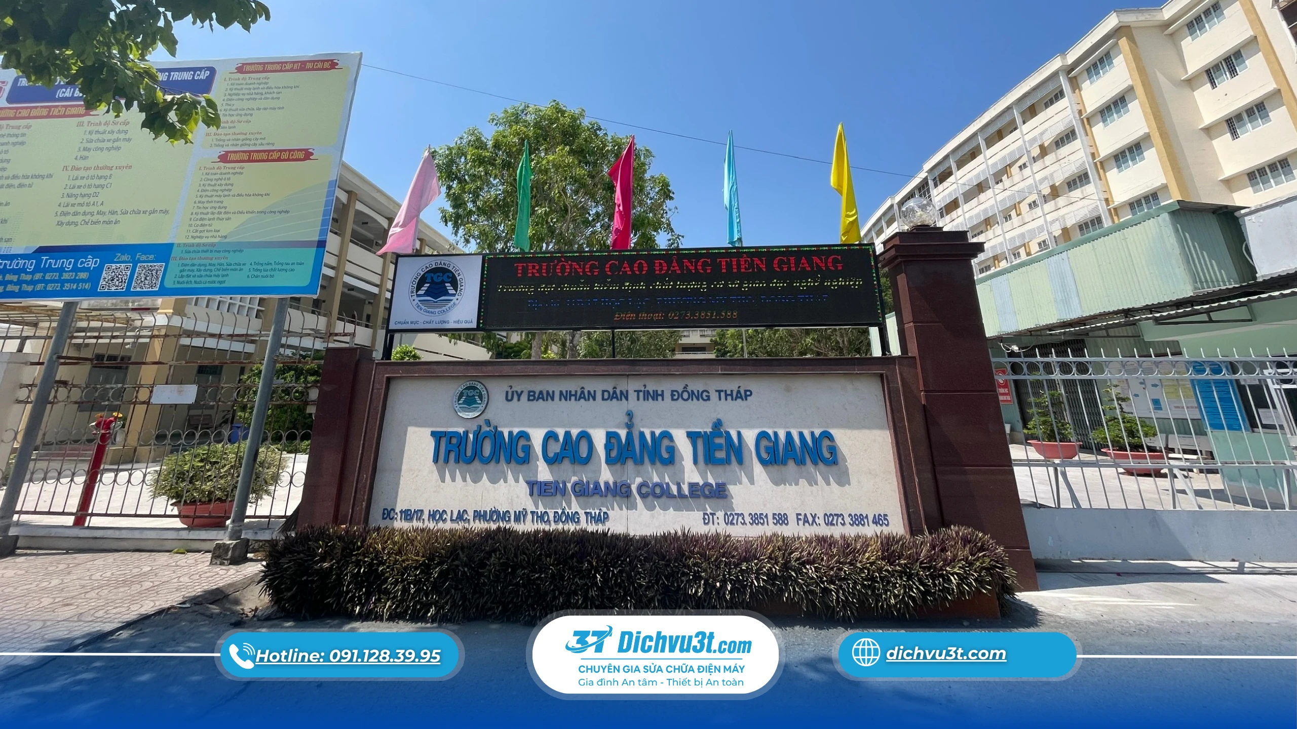 Dịch vụ 3T tổ chức đào tạo M5 tại Cao đẳng Tiền Giang, sinh viên ngành điện lạnh tiếp cận môi trường làm việc thực tế