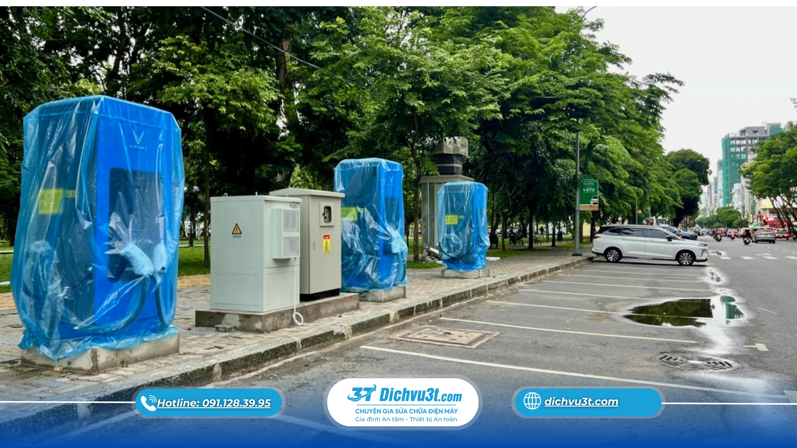 Thời gian lắp đặt trạm sạc xe điện mất bao lâu và có ảnh hưởng sinh hoạt không?