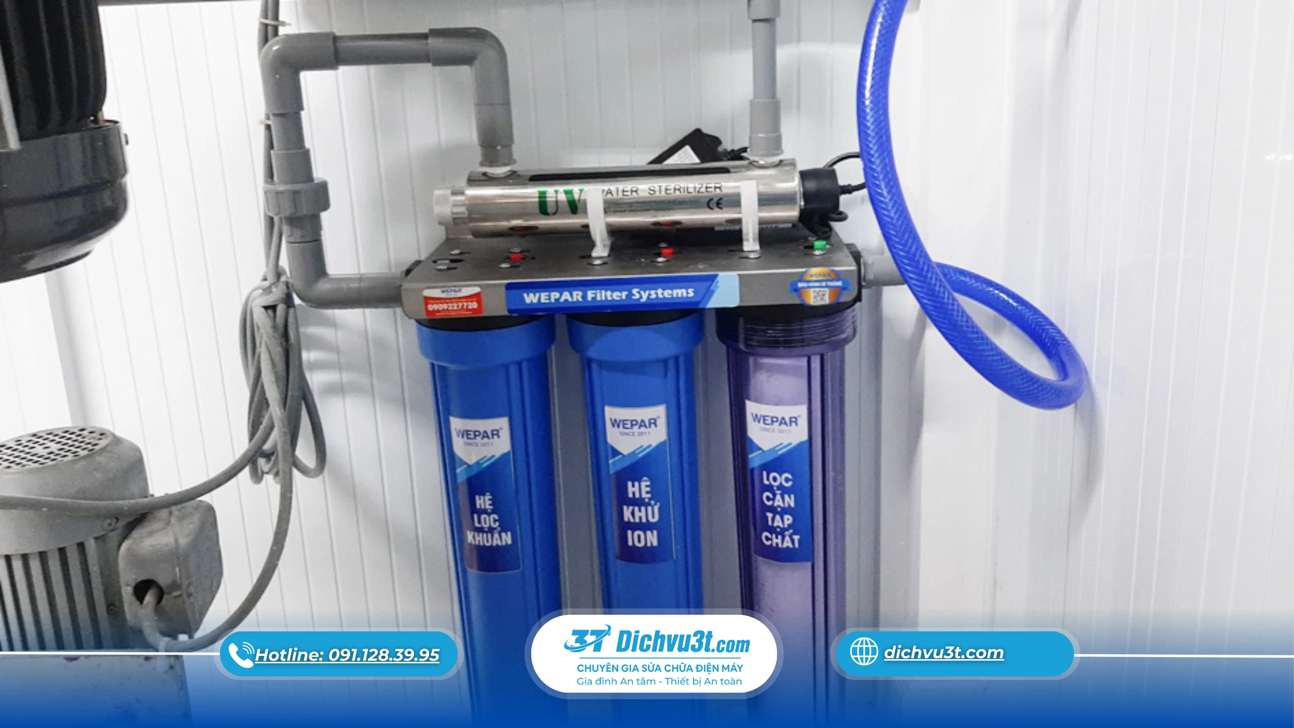 Lắp máy lọc nước tổng cho nhà đang ở: nên lắp trước hay sau bồn chứa?