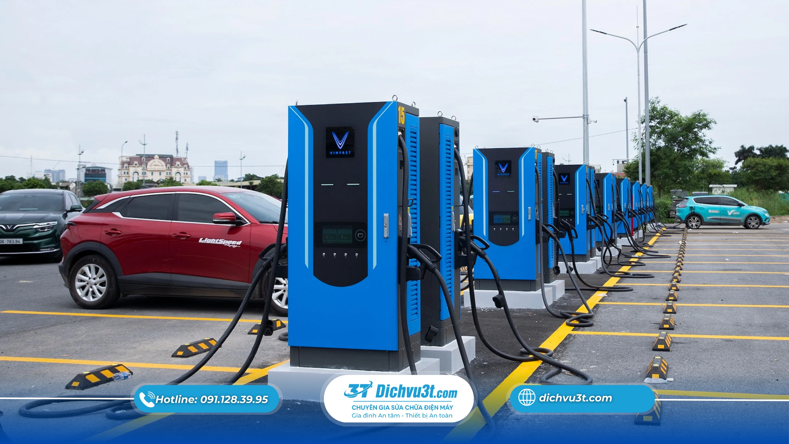 Mỗi lần sạc, trạm sạc xe điện dùng bao nhiêu điện?