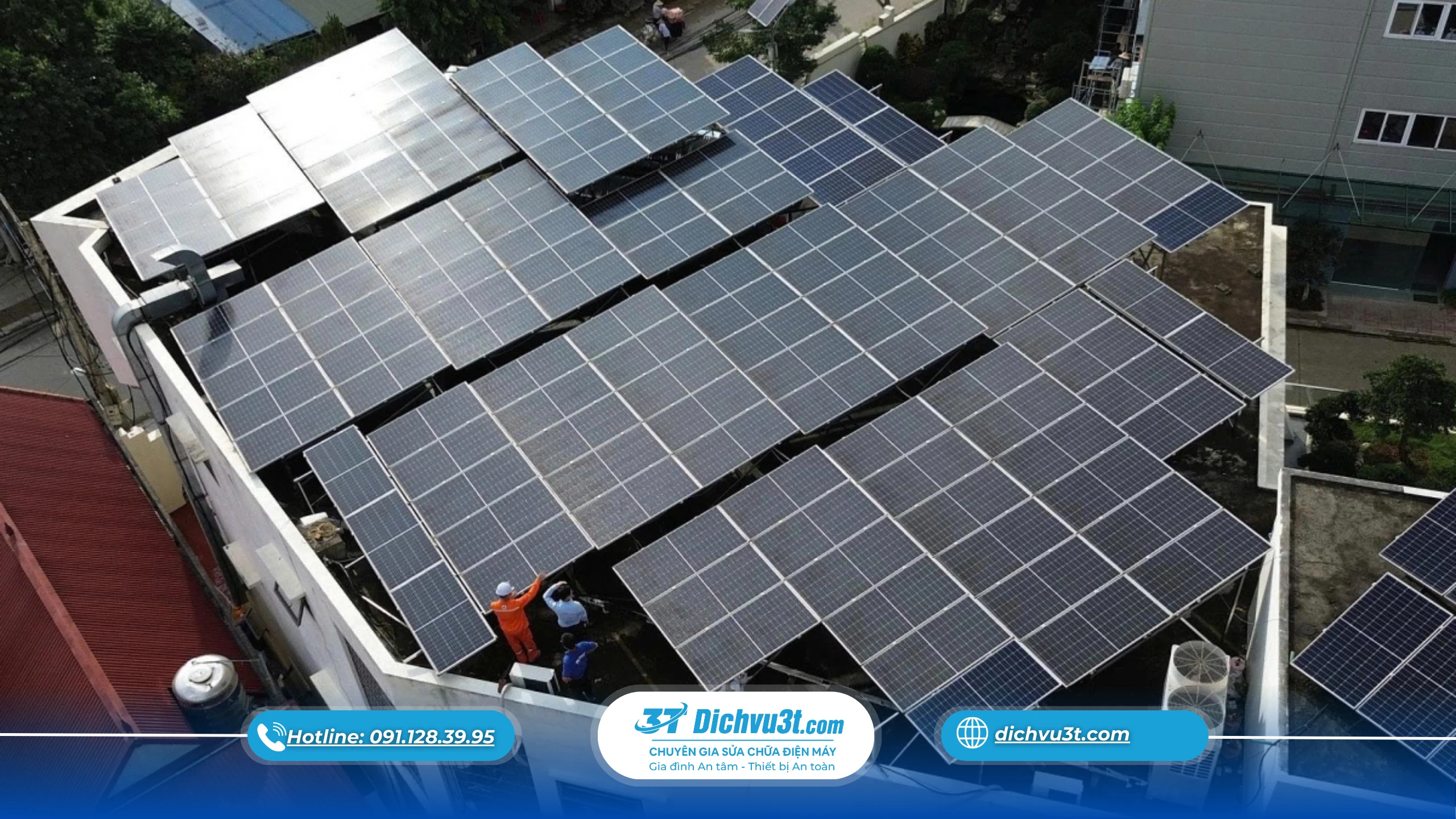 Lắp điện mặt trời có gây chói, ảnh hưởng hàng xóm không?