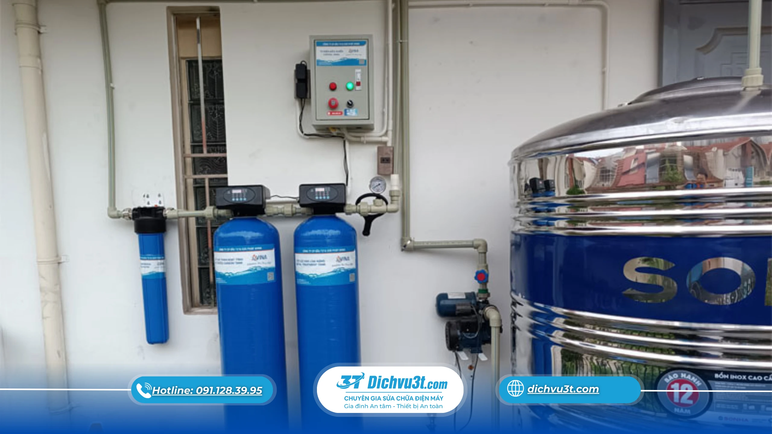 Lắp máy lọc nước tổng cho nhà cao tầng: Tầng trên nước lọc kém hơn?