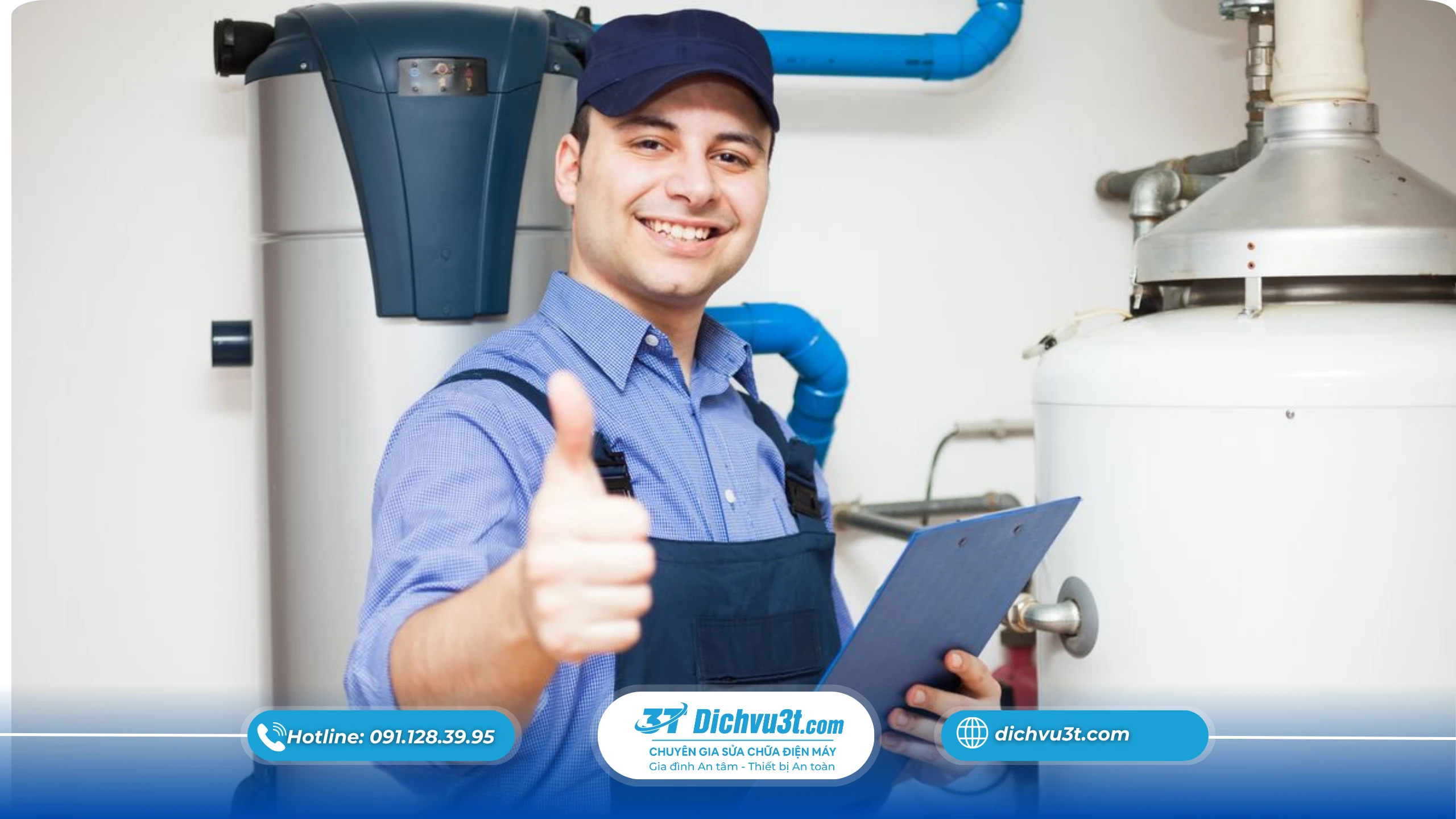 Quy trình vệ sinh bình nóng lạnh 6 bước chuẩn kĩ thuật