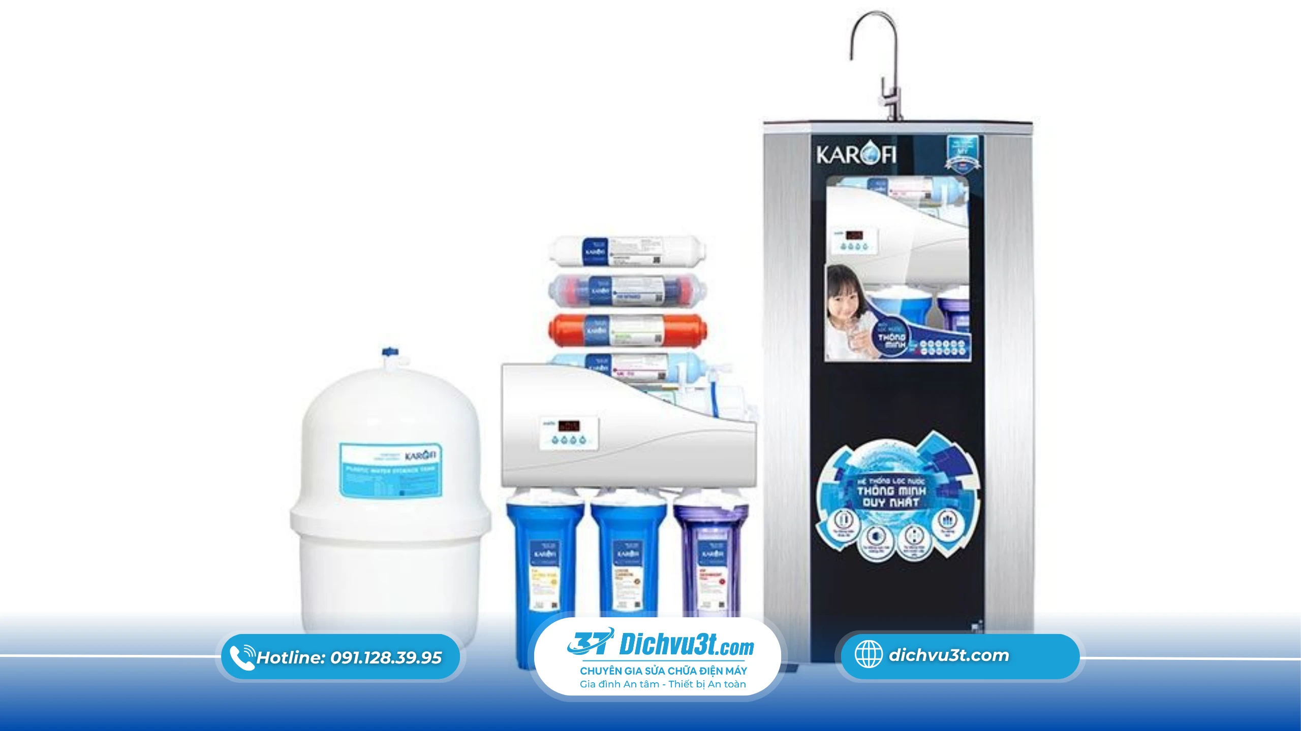 Máy lọc nước có tủ hay không tủ - loại nào phù hợp với gia đình bạn