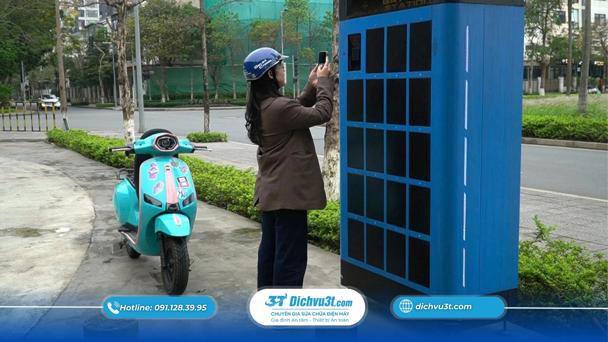 nguy hại khi đổi pin xe điện không uy tín