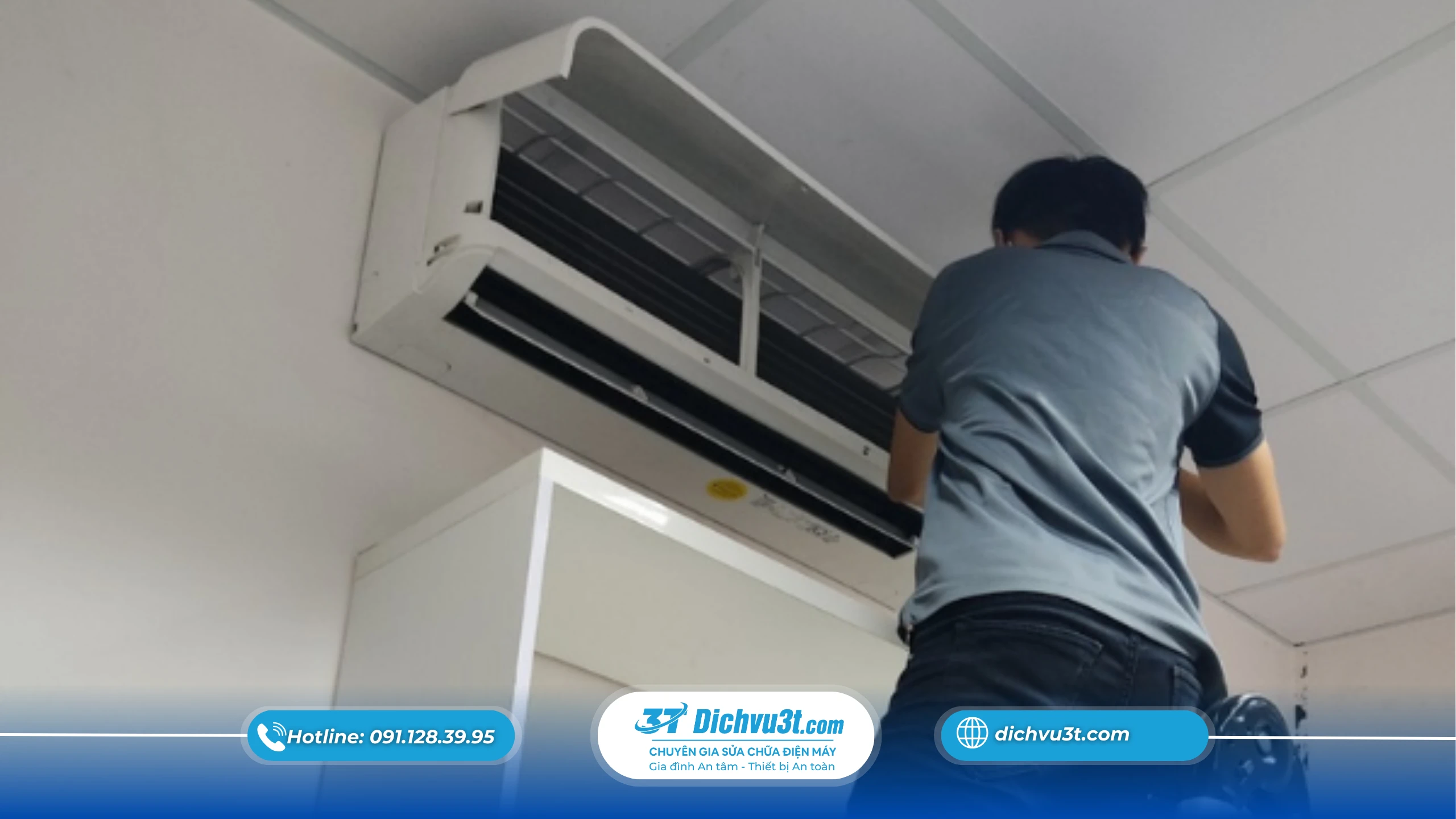 Quy trình lắp đặt máy lạnh treo tường chuẩn kỹ thuật