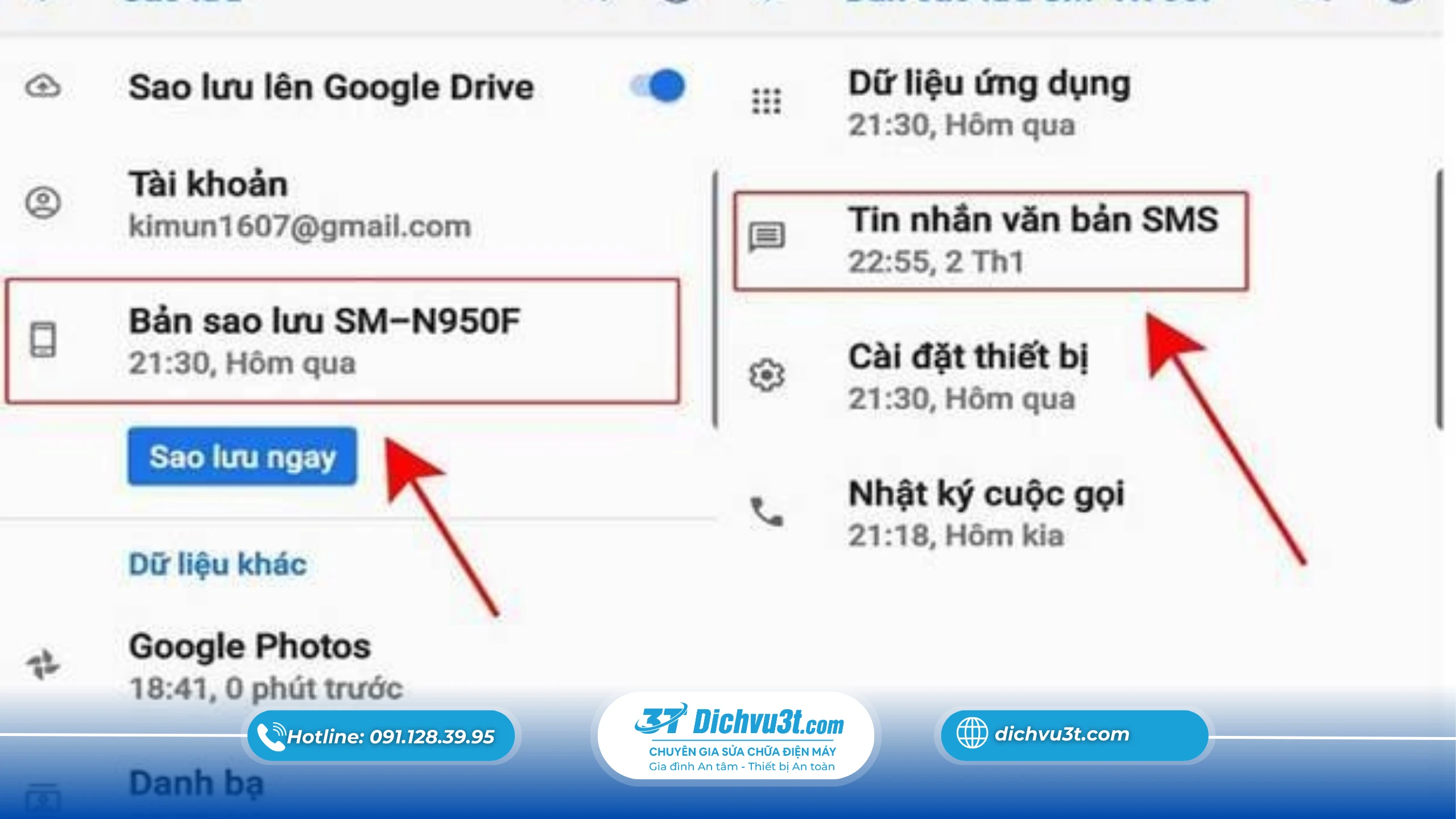 Hướng dẫn khôi phục tin nhắn đã xóa trên Android và iPhone