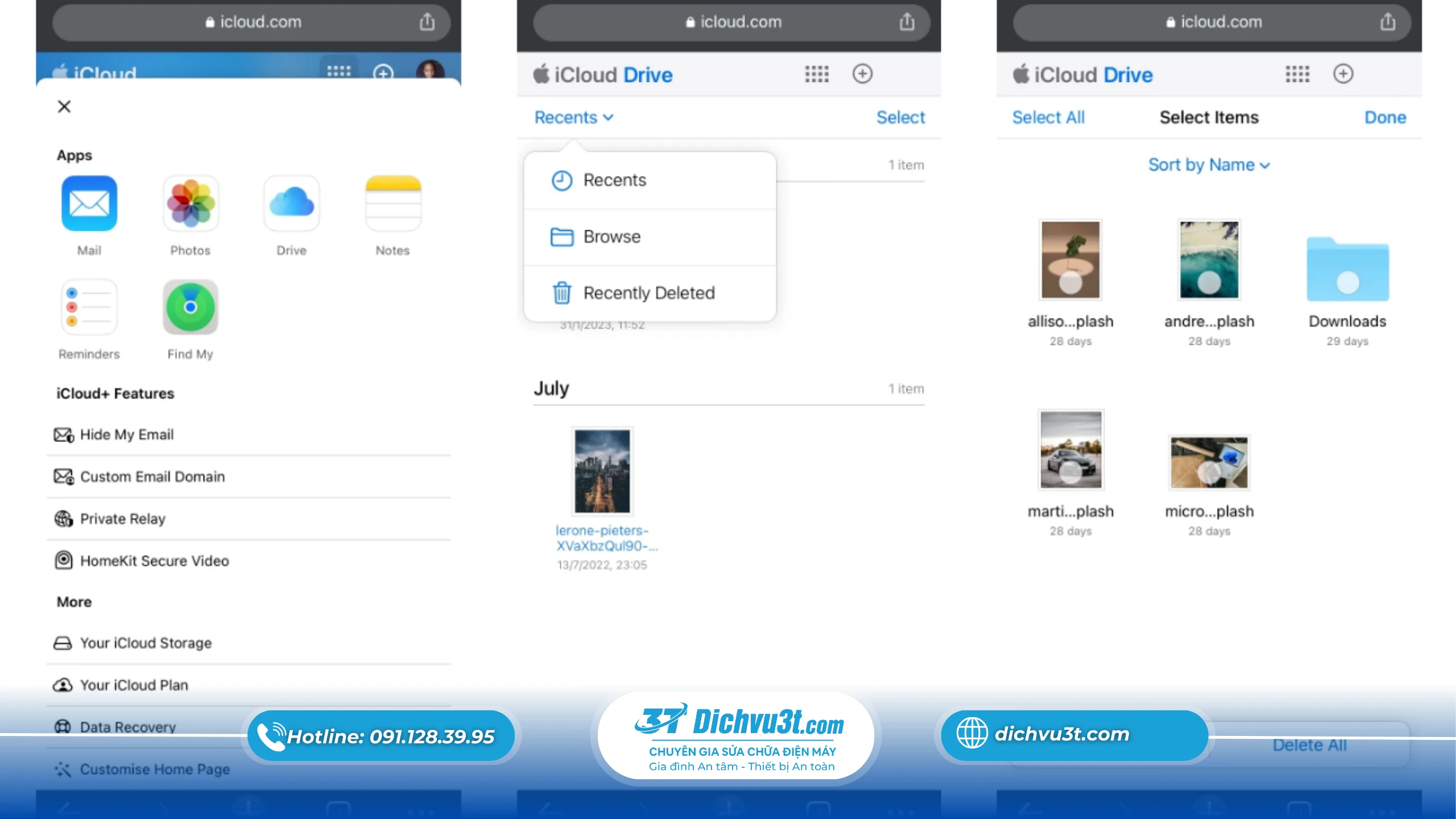 Khôi phục dữ liệu từ iCloud mà không cần reset