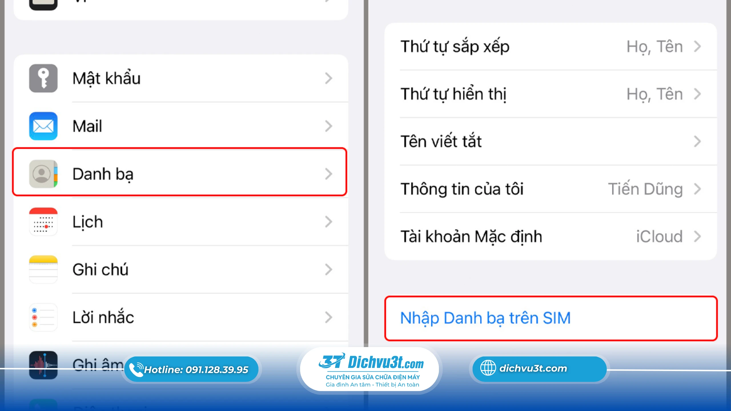 Khôi phục dữ liệu từ iCloud mà không cần reset