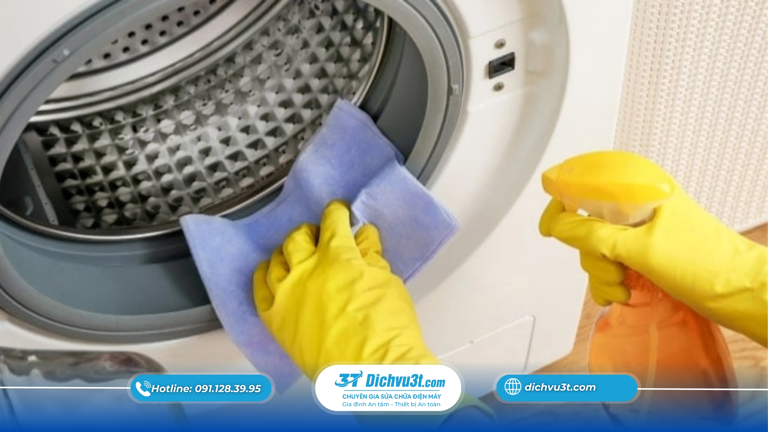 Cách bảo trì máy giặt sau mùa mưa nồm ẩm hiệu quả