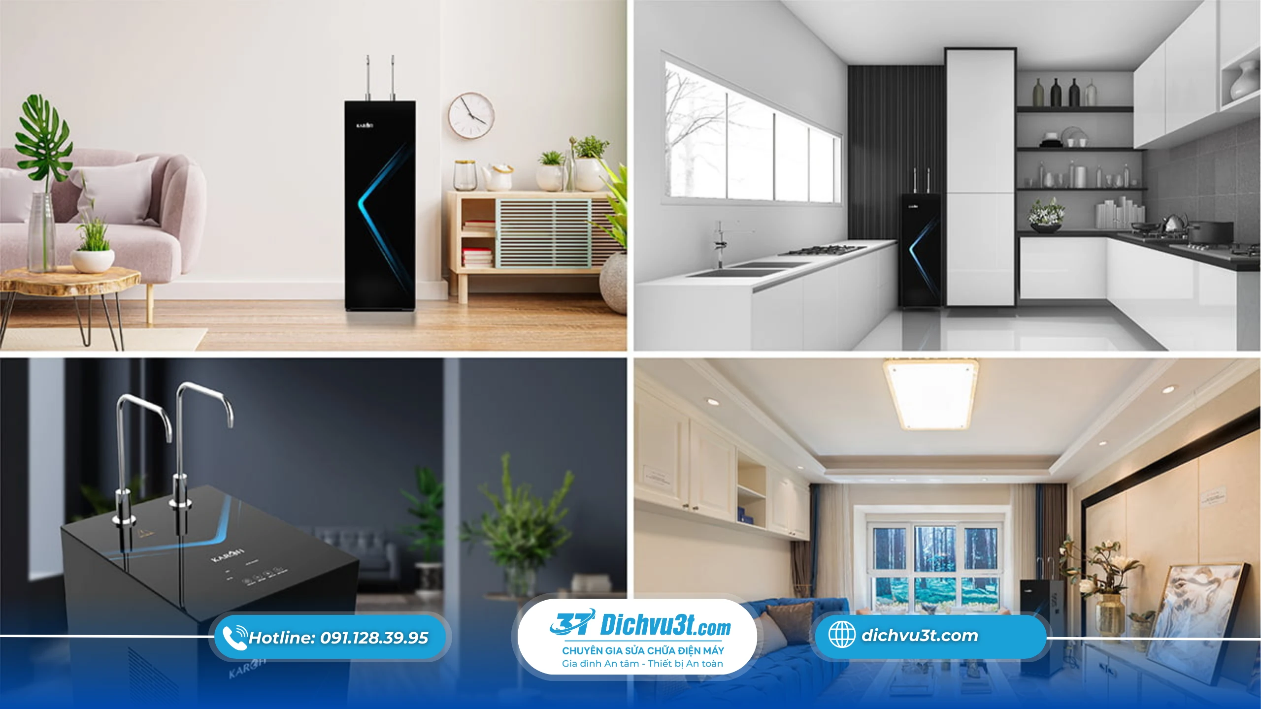 Vị trí nào tốt nhất để lắp đặt máy lọc nước trong nhà?