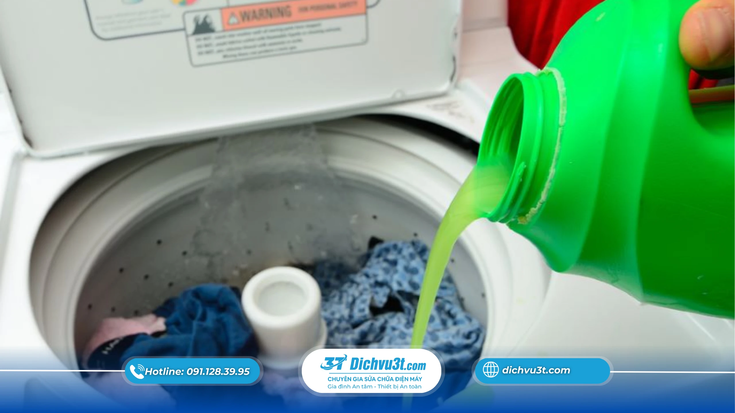 Vệ sinh máy giặt cửa trên nhanh gọn trong 15 phút