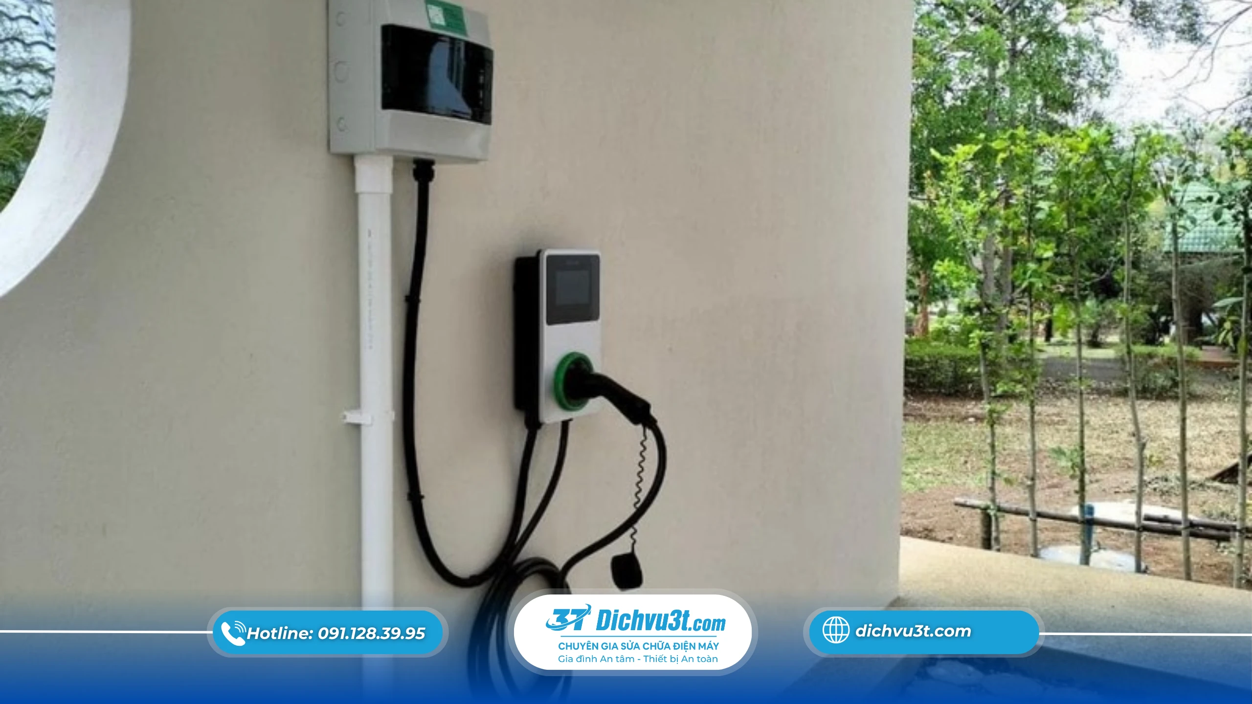 Dịch vụ lắp đặt trụ sạc xe điện uy tín tại Hà Nội