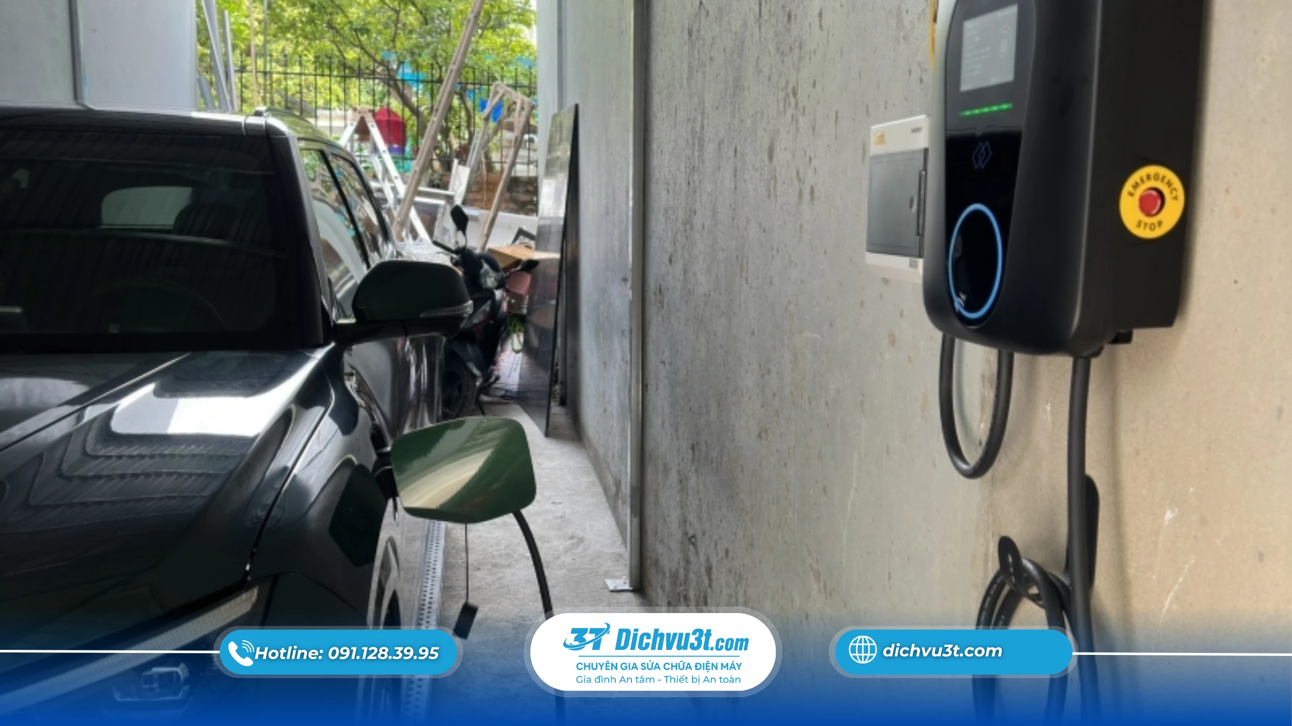 Dịch vụ lắp đặt trụ sạc xe điện uy tín tại Hà Nội