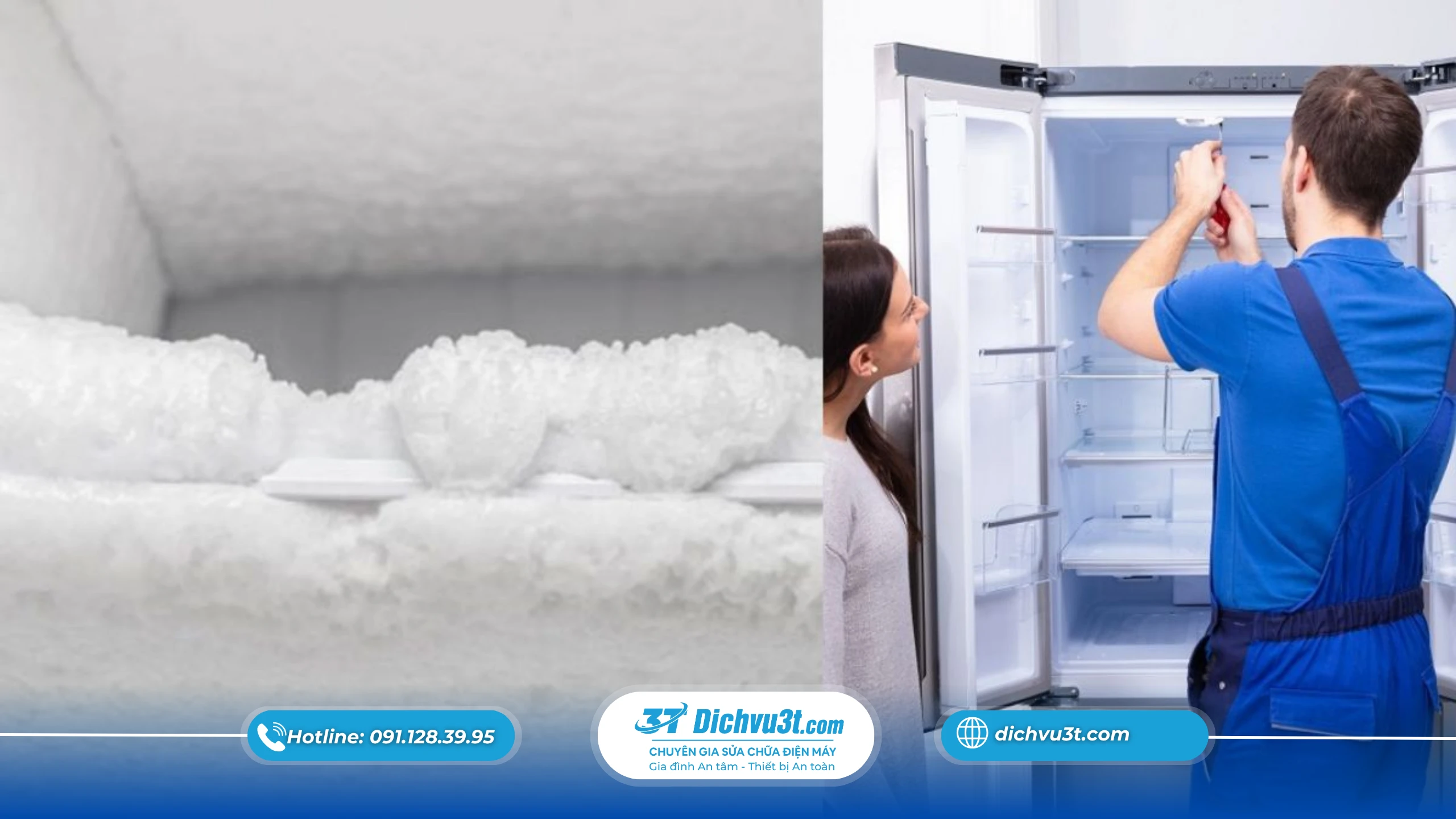 Những nguyên nhân khiến tủ lạnh đóng tuyết