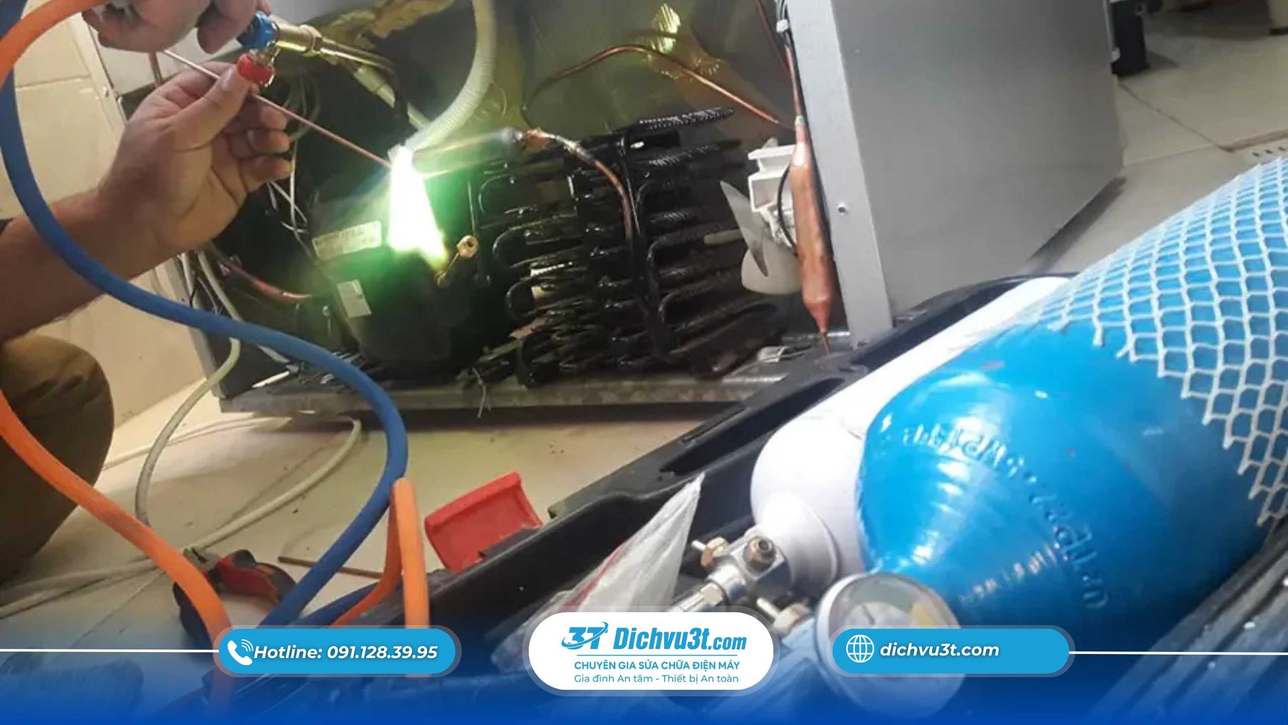 Thay gas tủ lạnh tại nhà 24/7 uy tín tại Hà Nội