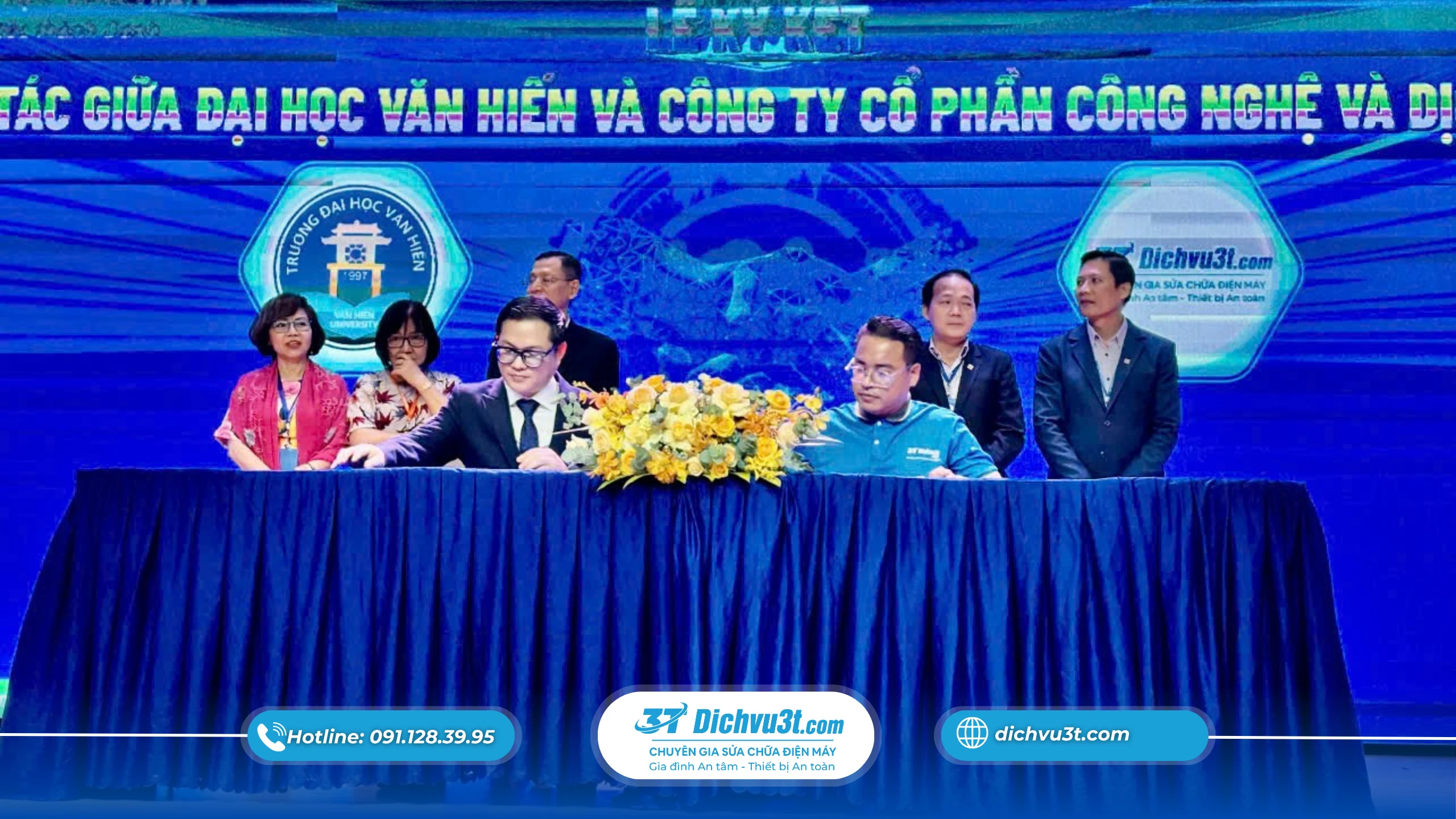 Lễ ký kết hợp tác đào tạo nguồn nhân lực giữa Đại học Văn Hiến và Dichvu3t.com – lần 2