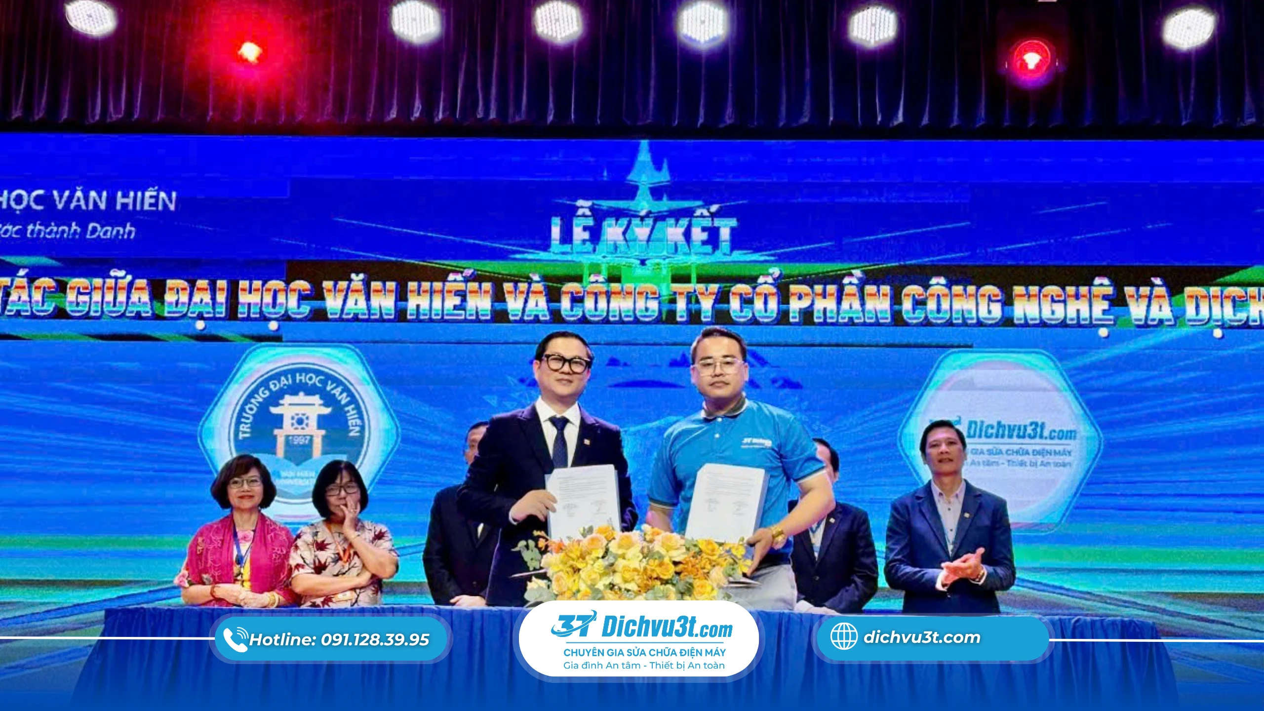 Lễ ký kết hợp tác đào tạo nguồn nhân lực giữa Đại học Văn Hiến và Dichvu3t.com – lần 2