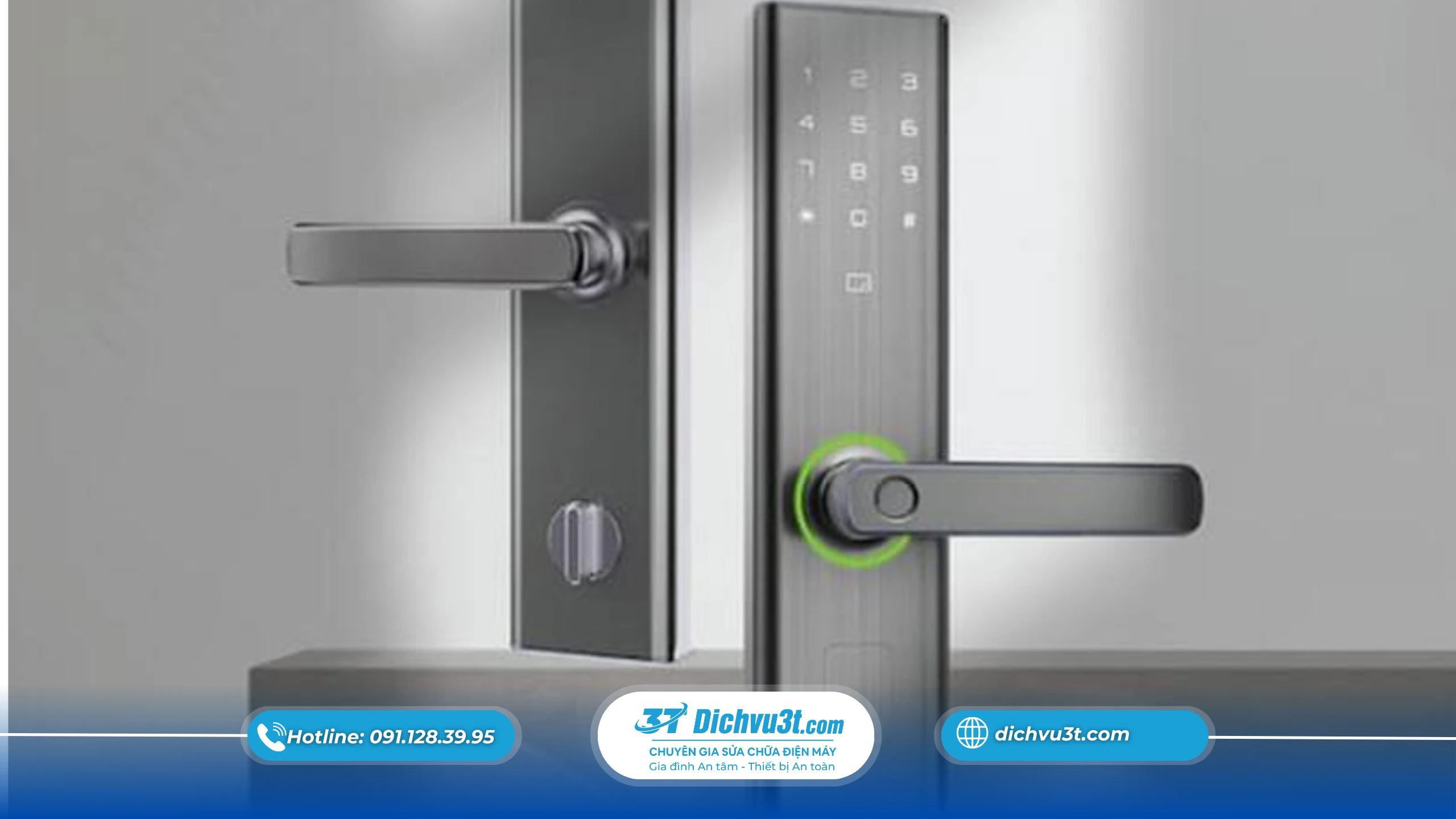 lắp đặt khóa thông minh báo động khi ở chung cư