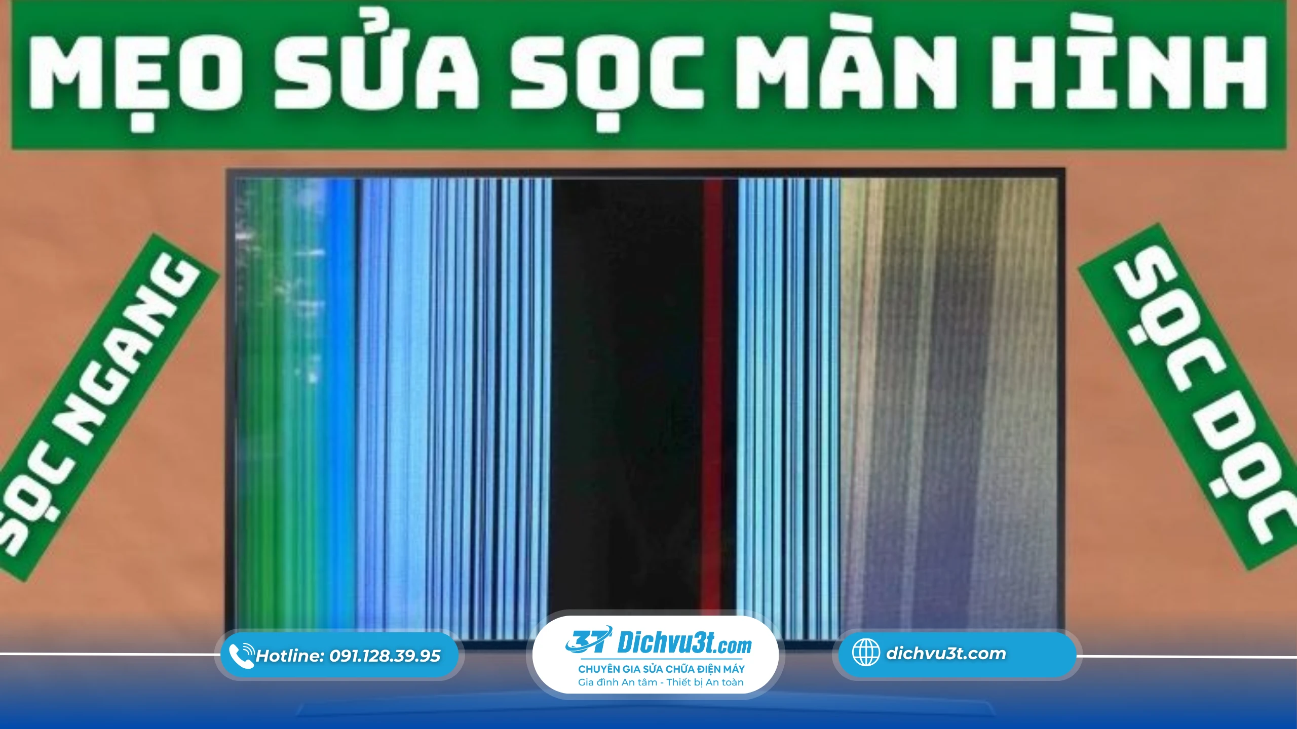 Màn Hình Tivi Bị Sọc Ngang, Sọc Dọc – Sửa Được Không?