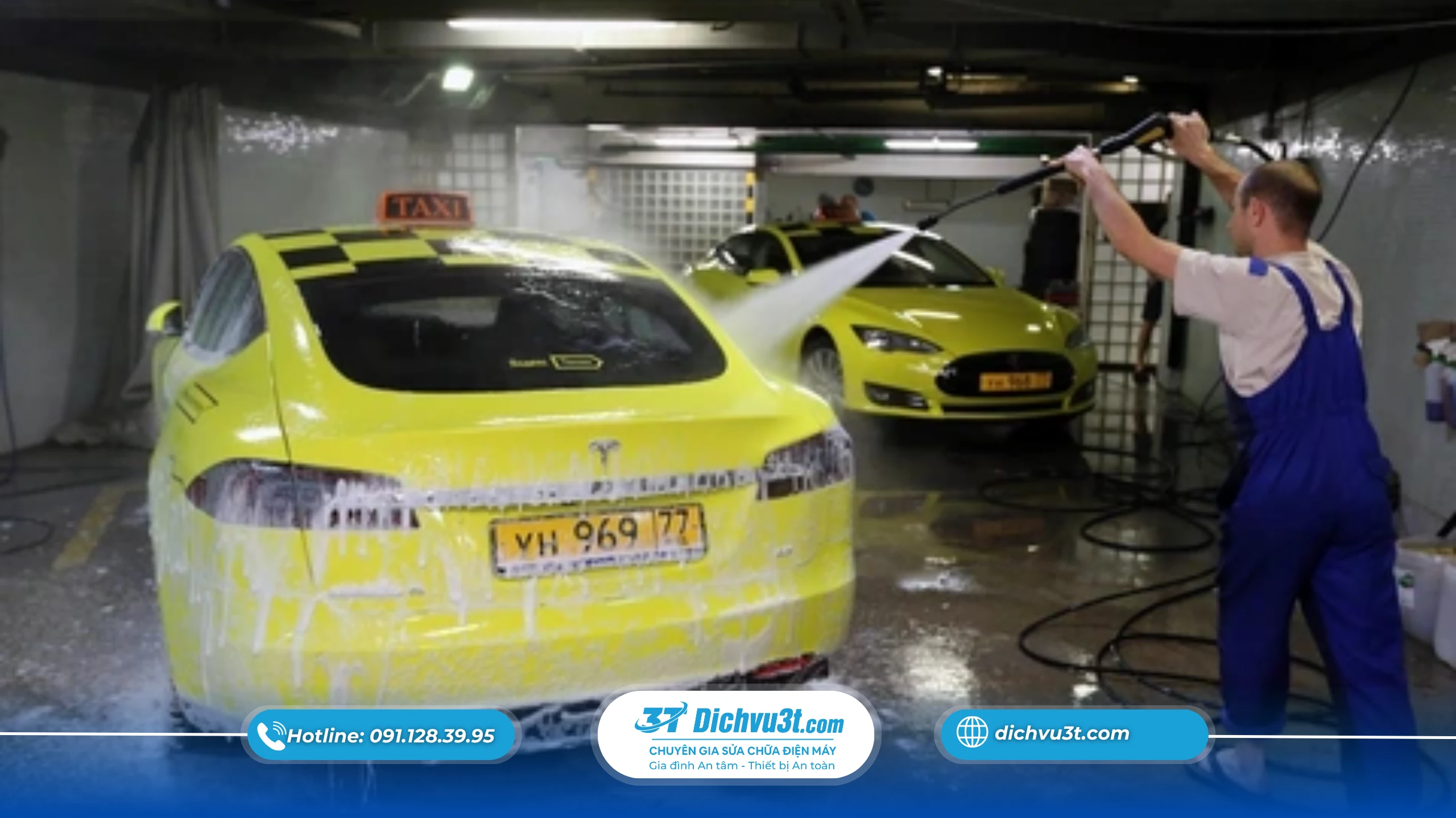 Rửa xe điện có sao không? Có rửa được không?