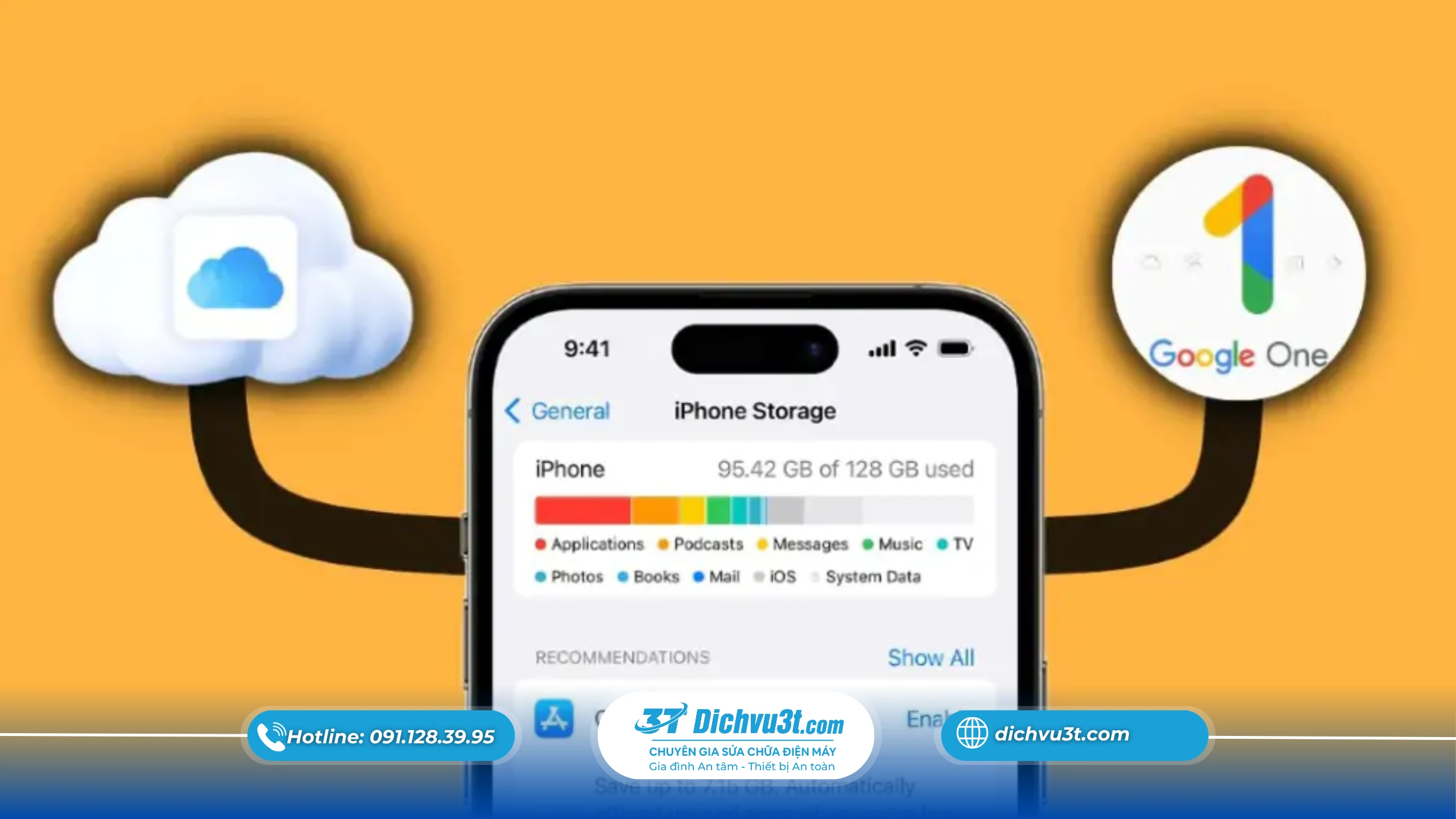 Cài Đặt iCloud Và Google Drive Đúng Cách Để Không Mất Dữ Liệu