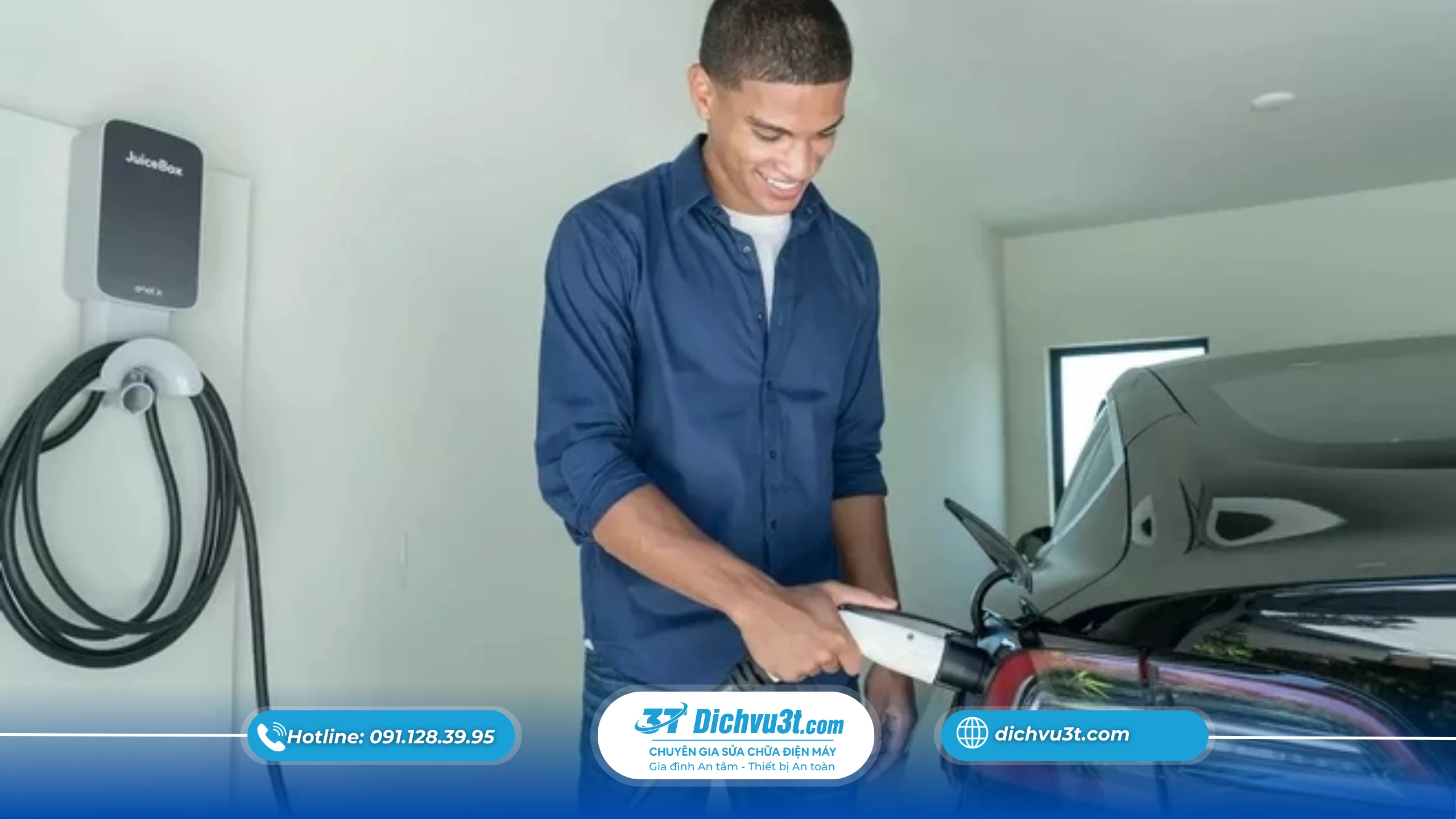 Quy trình lắp trạm sạc xe ô tô điện tại Dichvu3t.com