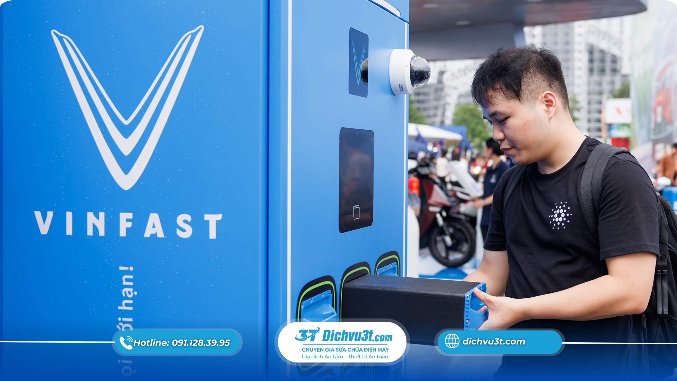 đổi pin xe điện