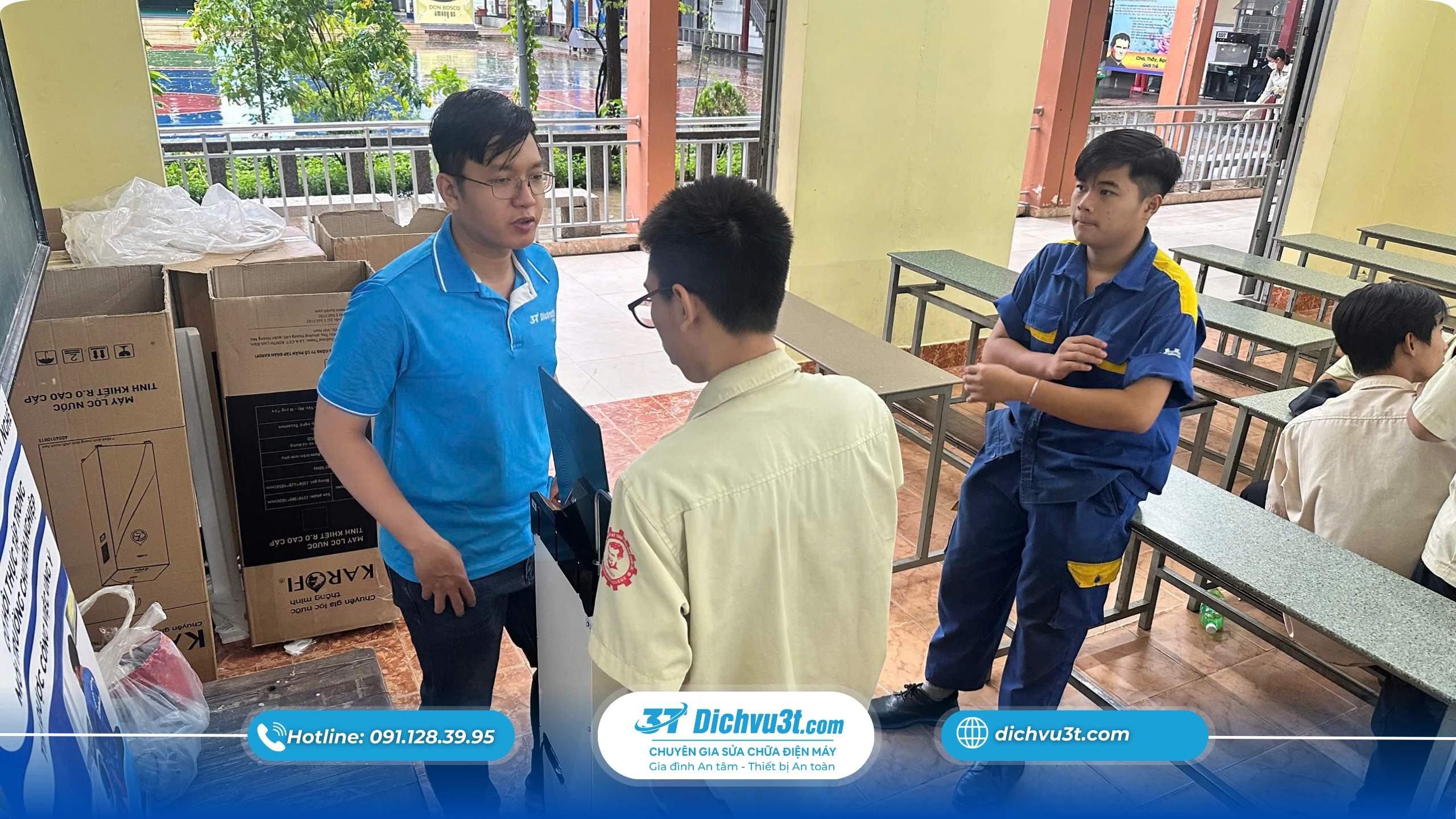 Dichvu3T.com hợp tác cùng trường Trung Cấp Kỹ Thuật Công Nghệ Phước Lộc đào tạo kỹ thuật điện lạnh – điện tử