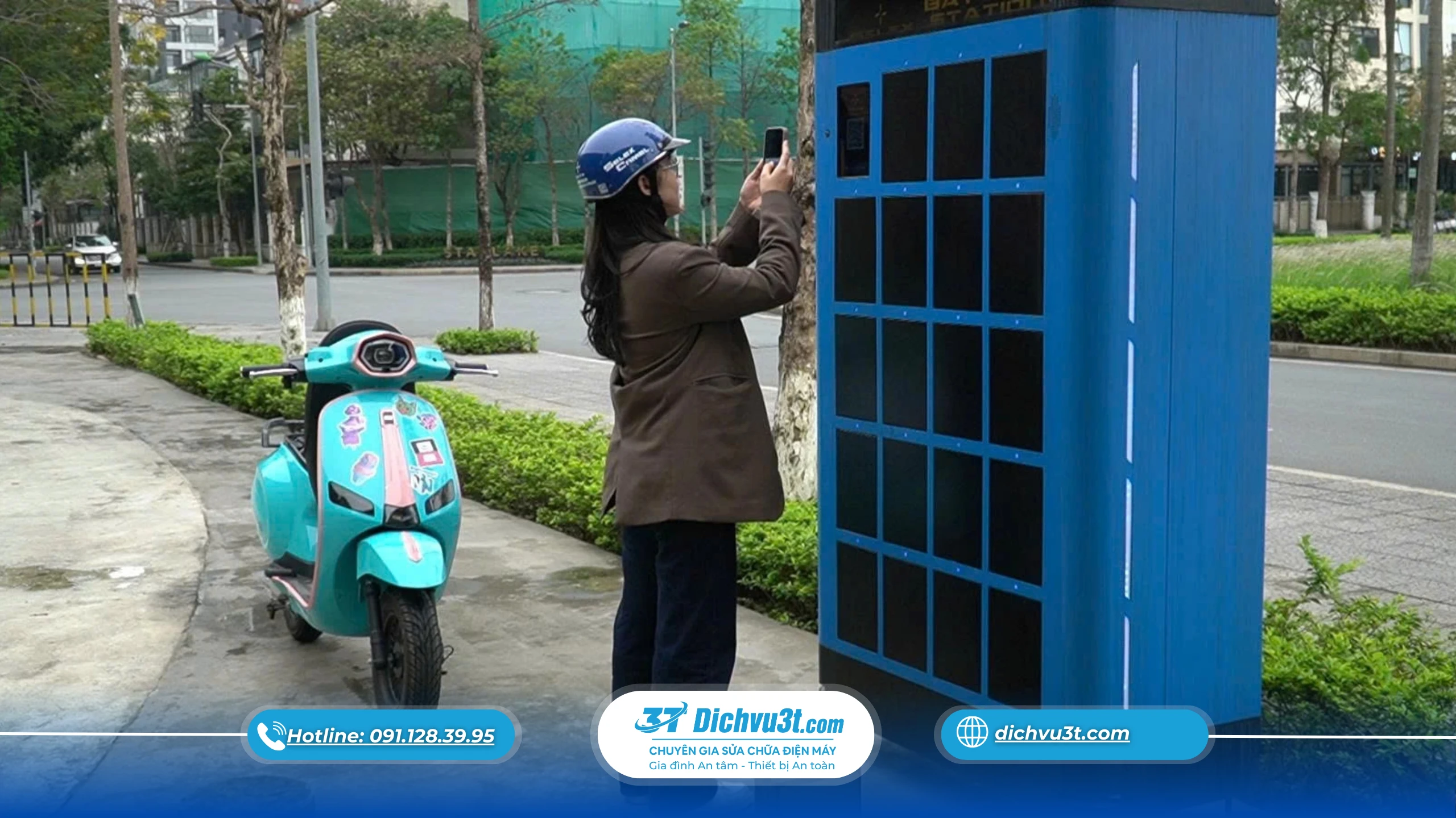 đổi pin xe điện