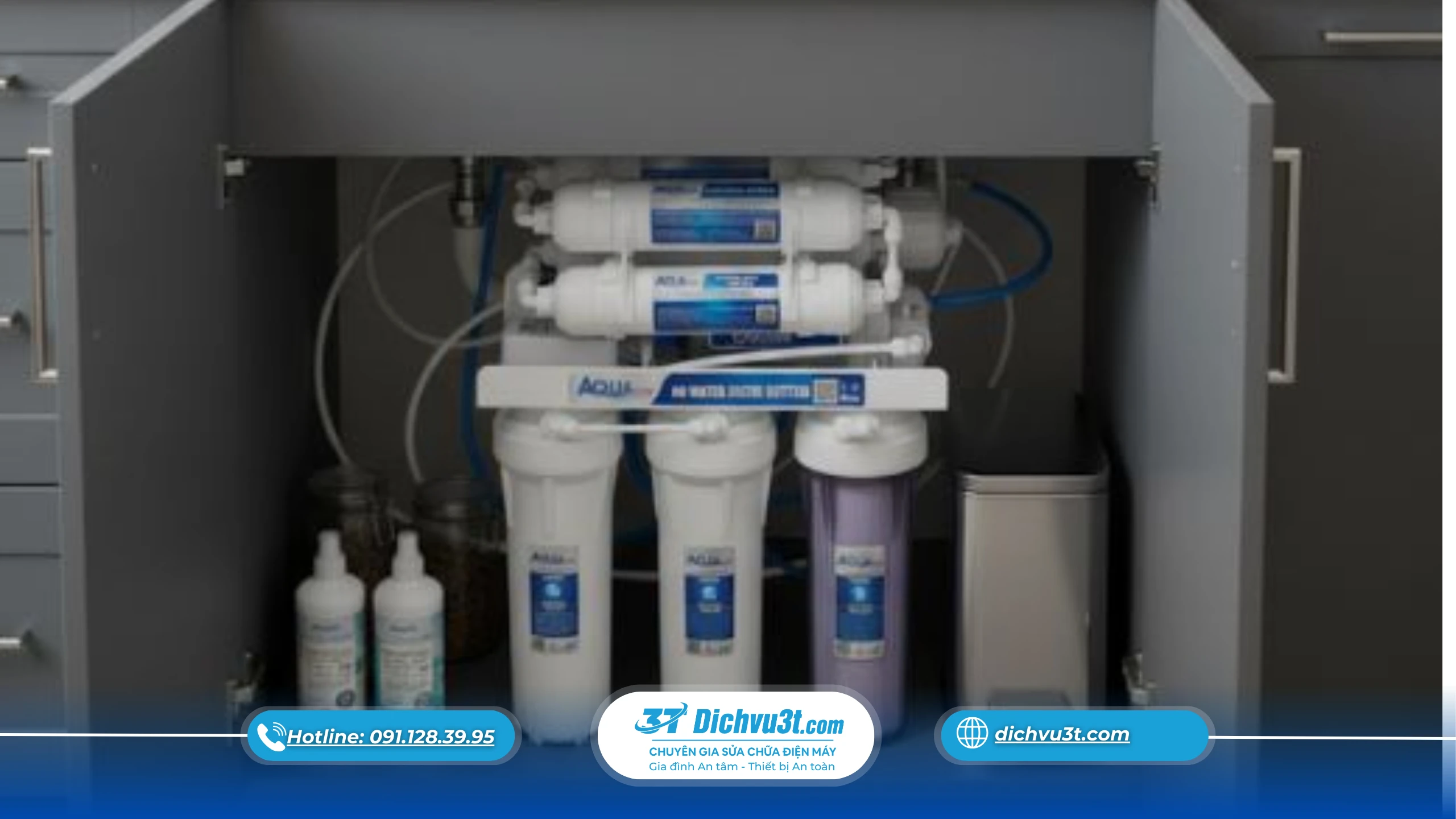 Lắp máy lọc nước ở đâu trong nhà