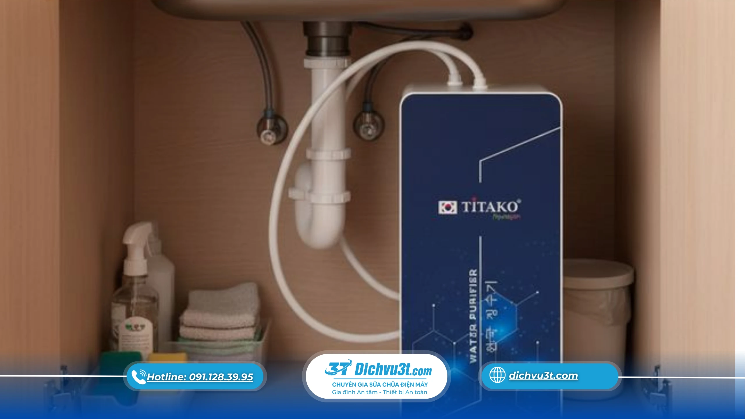 Lắp máy lọc nước ở đâu trong nhà