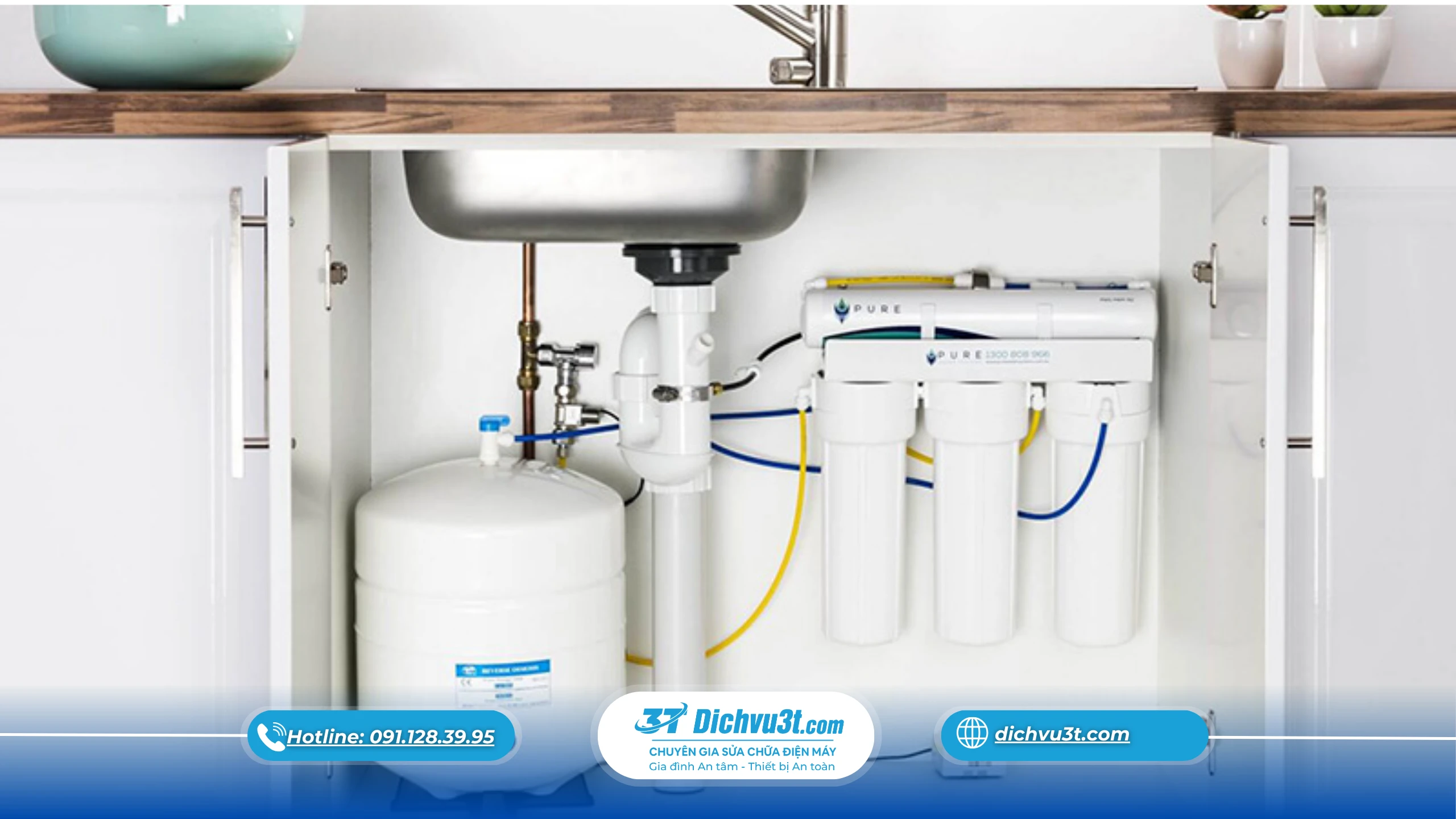 Có nên lắp máy lọc nước dưới bồn rửa