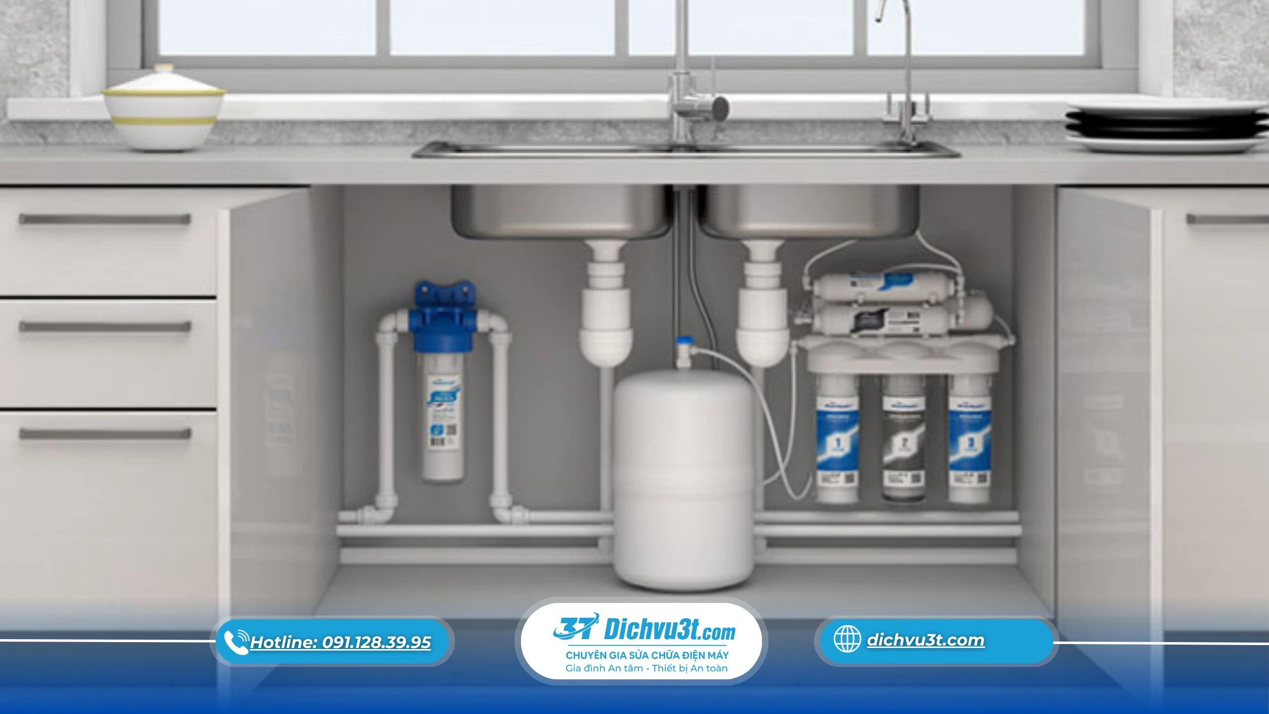 Có nên lắp máy lọc nước dưới bồn rửa