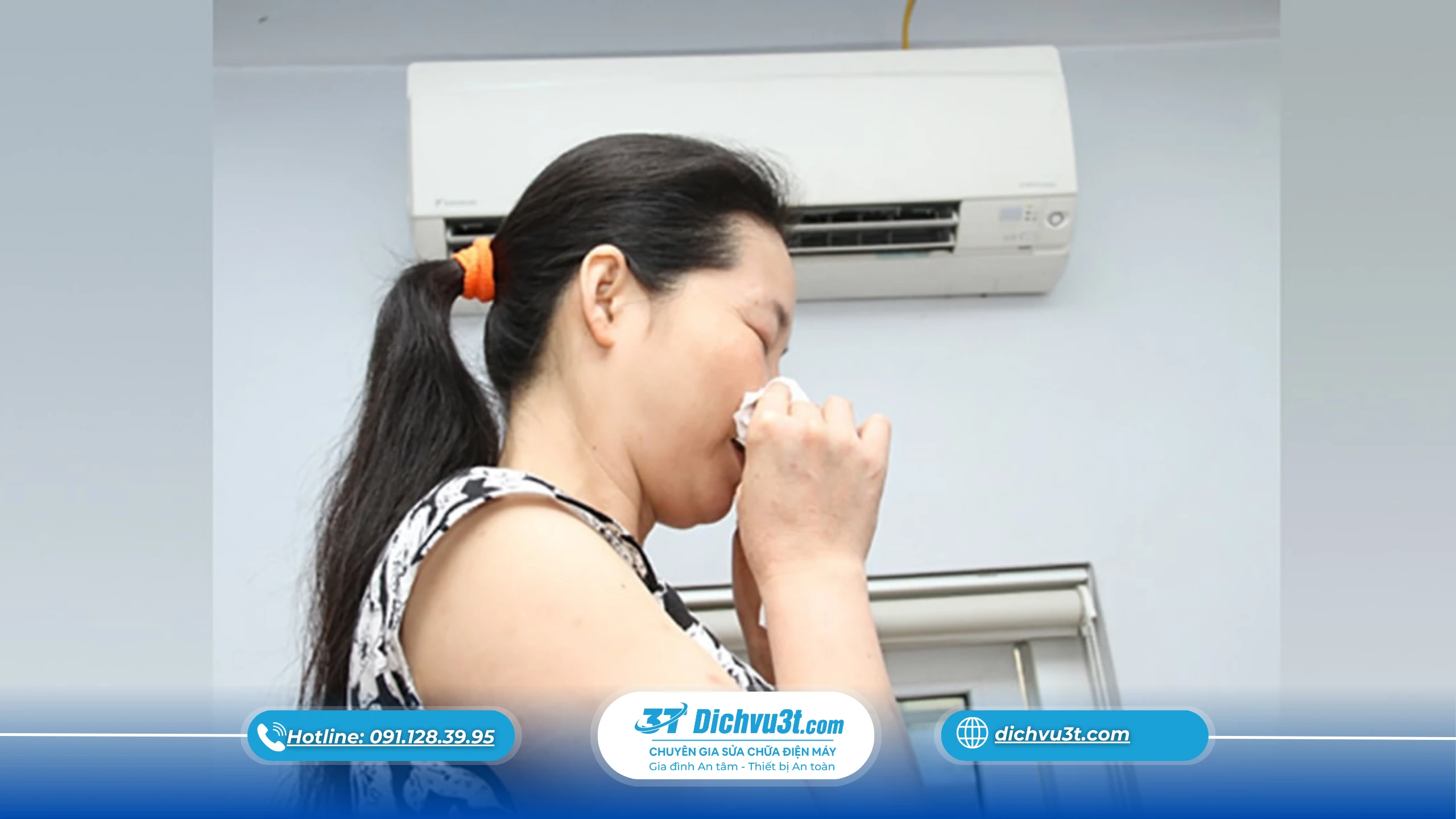 Điều hòa có mùi hôi