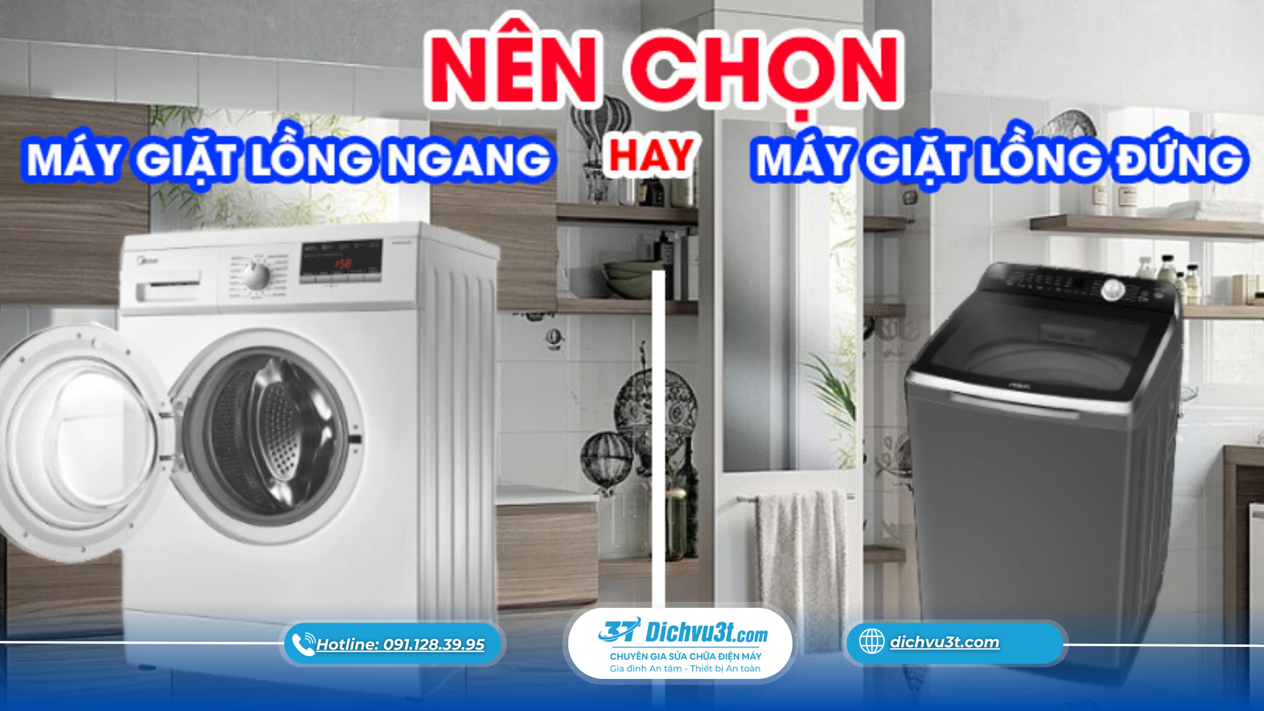 máy giặt lồng ngang và lồng đứng