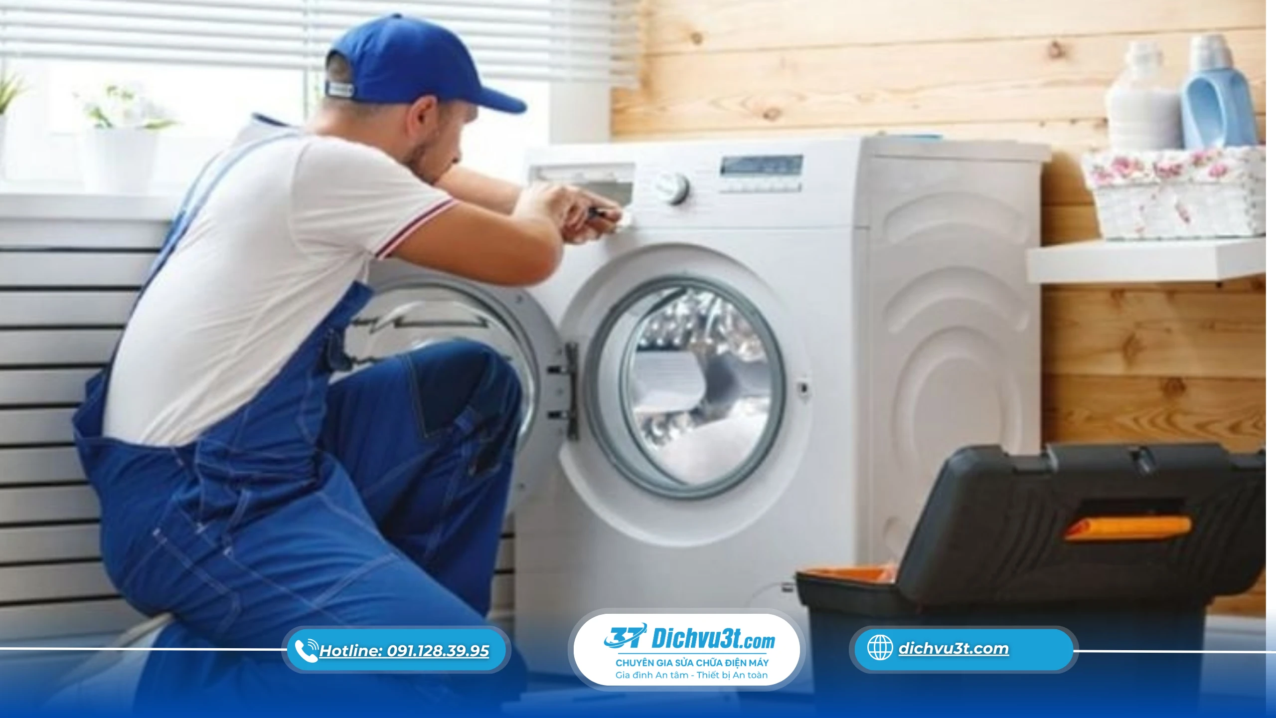 máy giặt bị rò điện.