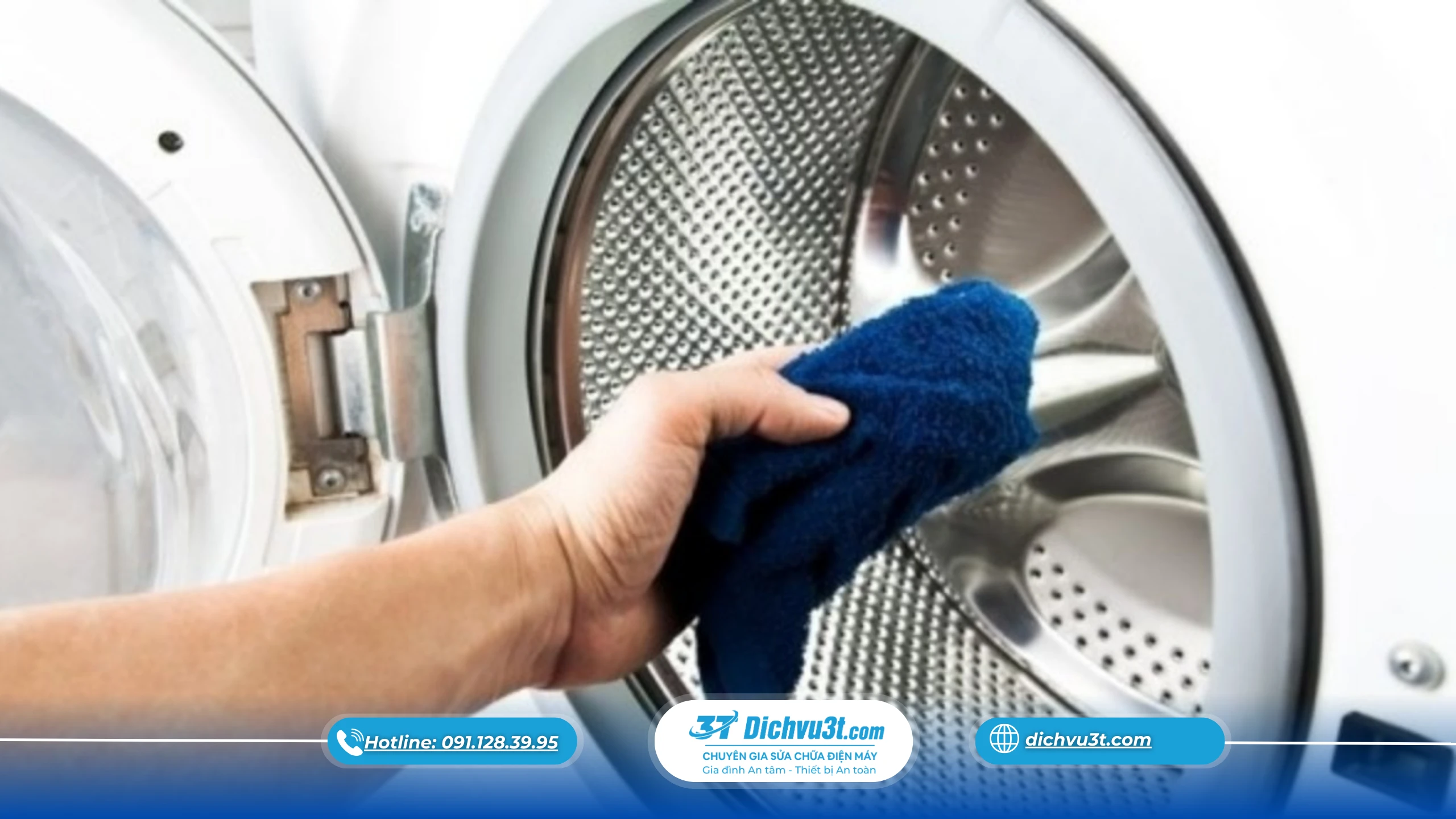 hướng dẫn vệ sinh ngăn chứa nước giặt
