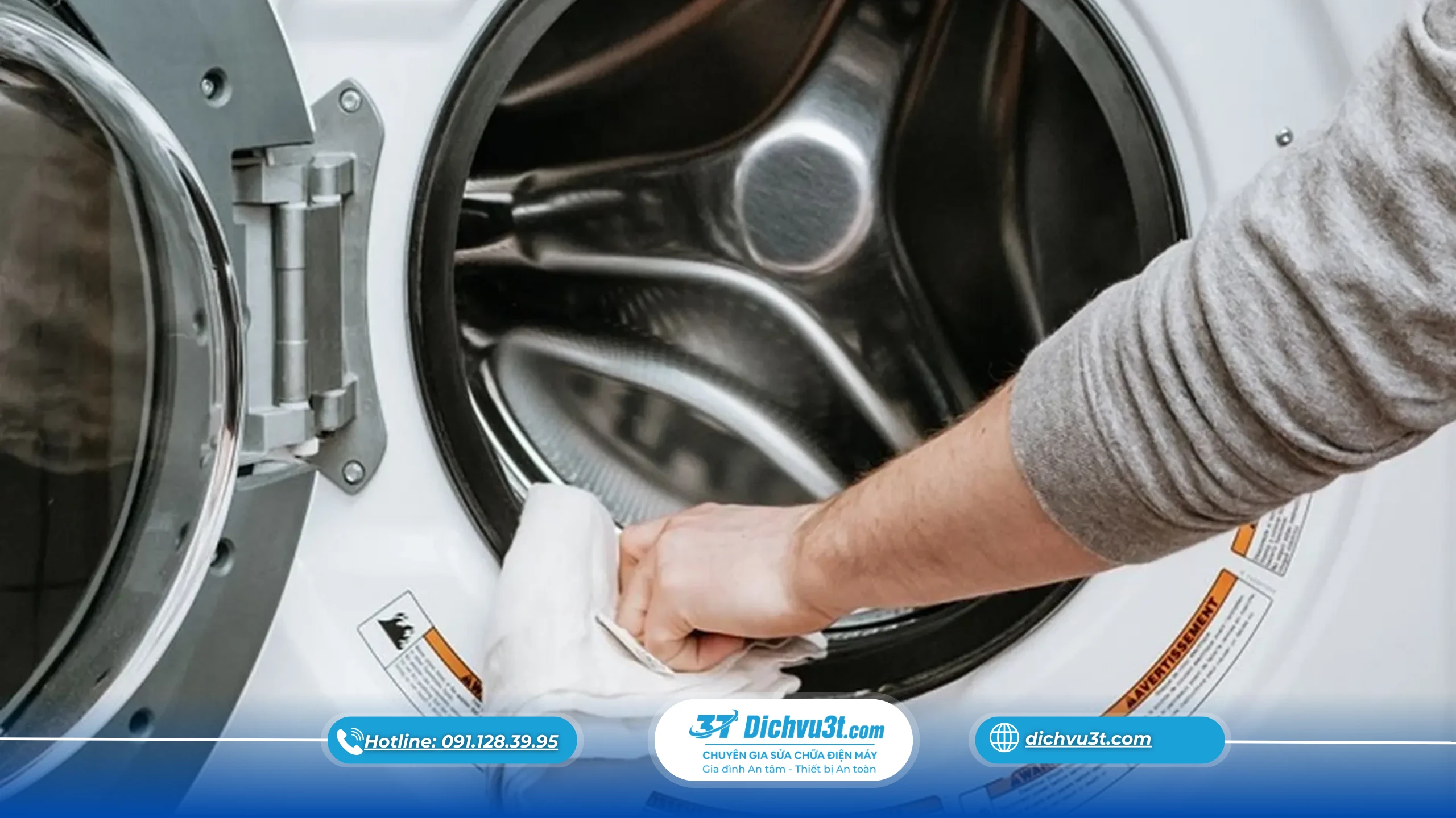 hướng dẫn vệ sinh ngăn chứa nước giặt