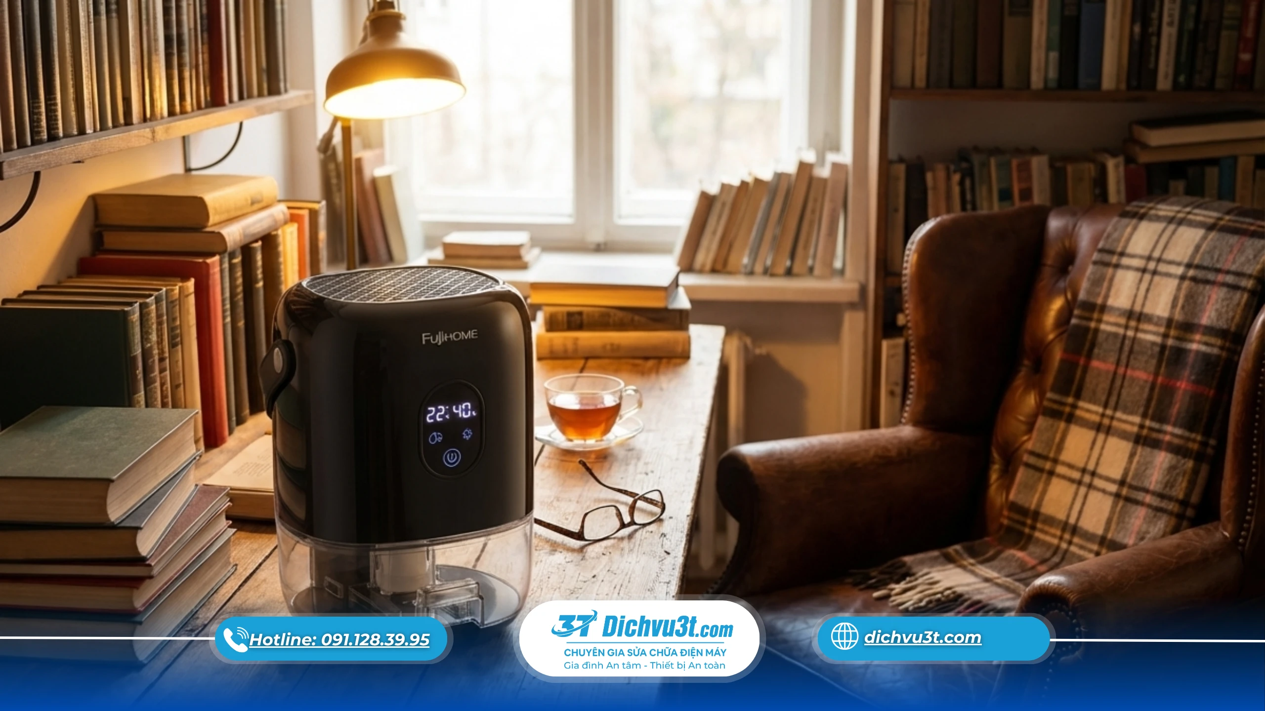 lắp đặt máy hút ẩm