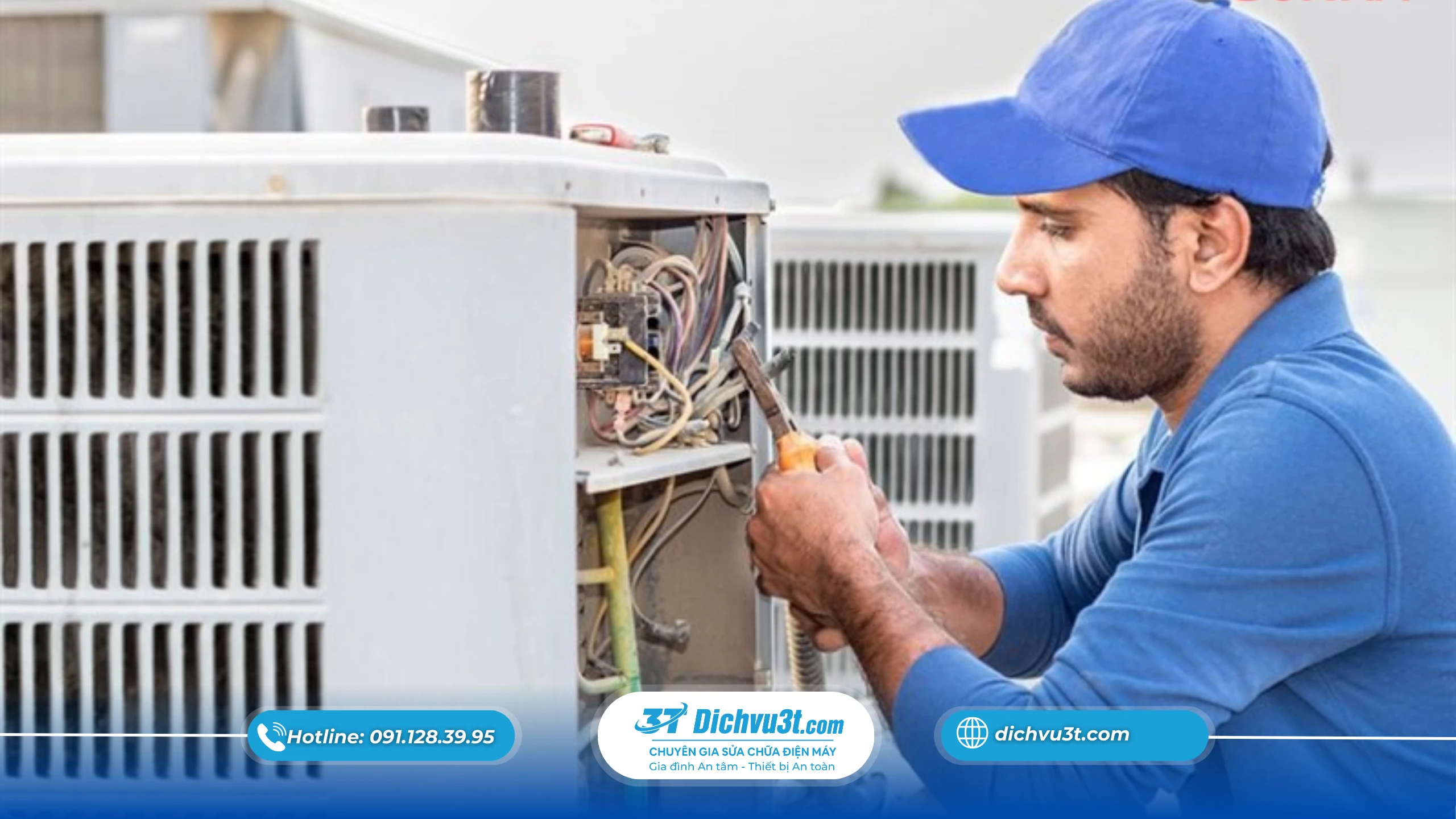 Thiếu gas lạnh (rò rỉ môi chất) – Khiến cục nóng tự ngắt liên tục