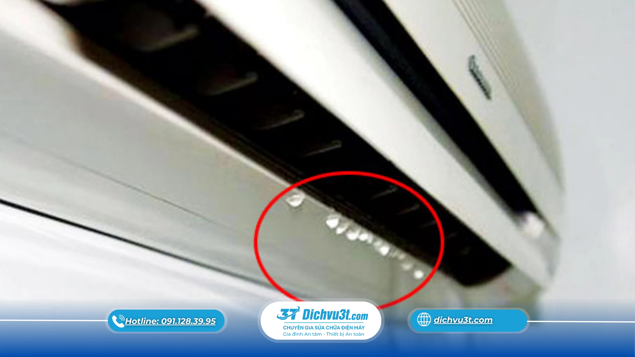 lắp đặt điều hoà: vì sao bị rò rit nước?