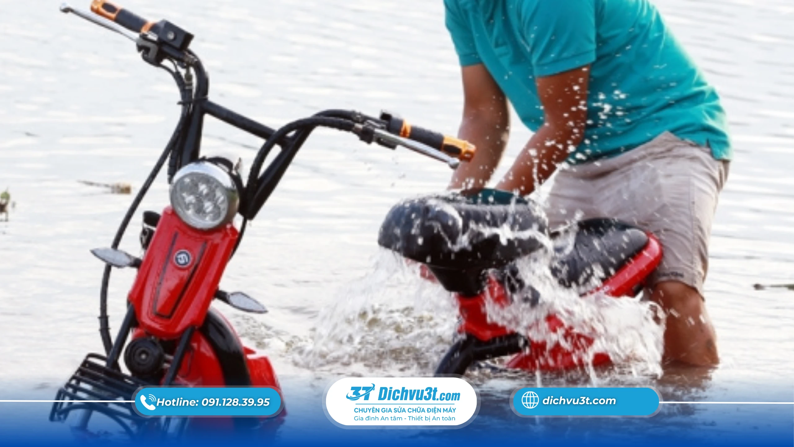 Sửa pin xe điện bị thấm nước